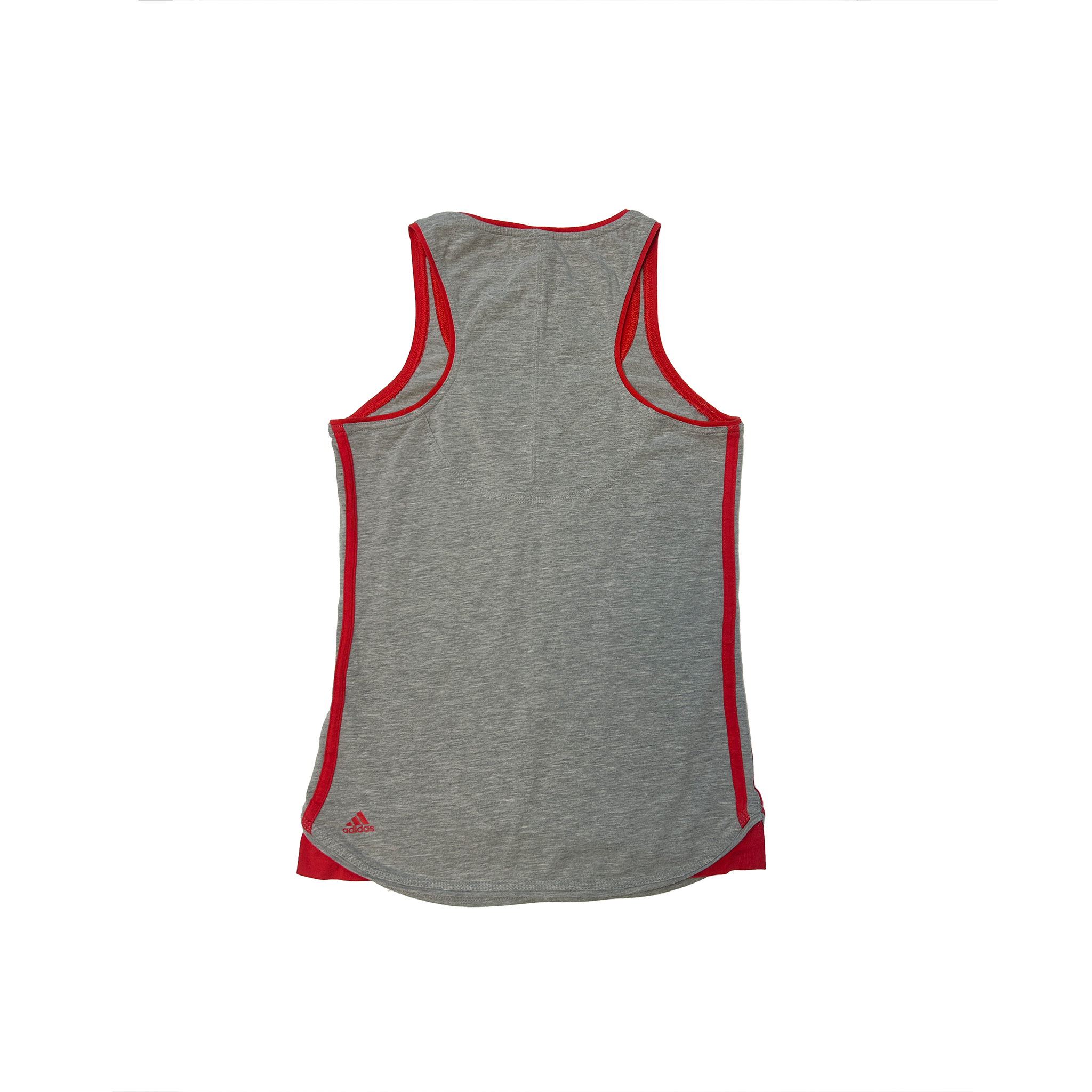 Adidas grey red tank top