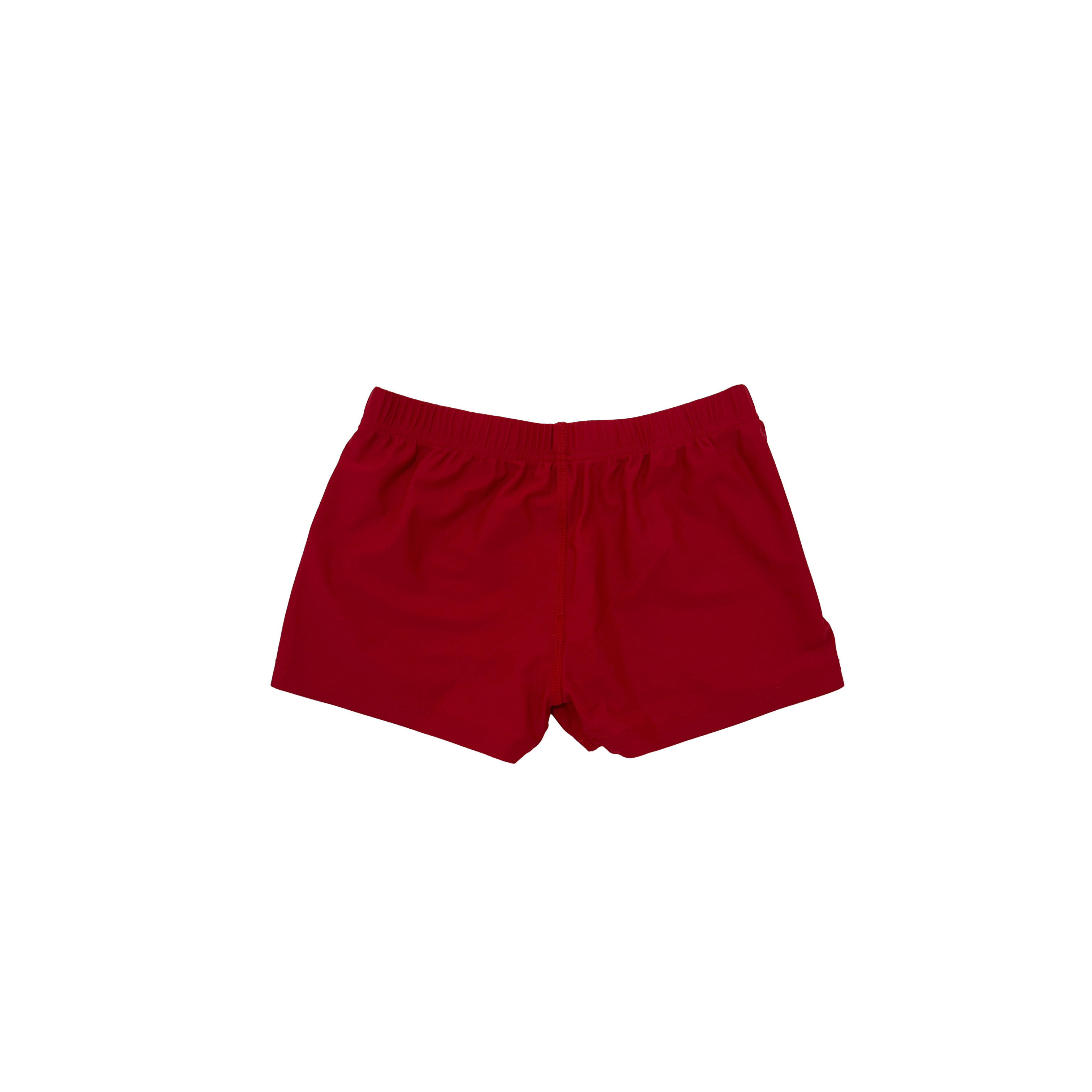 Asics red mini shorts