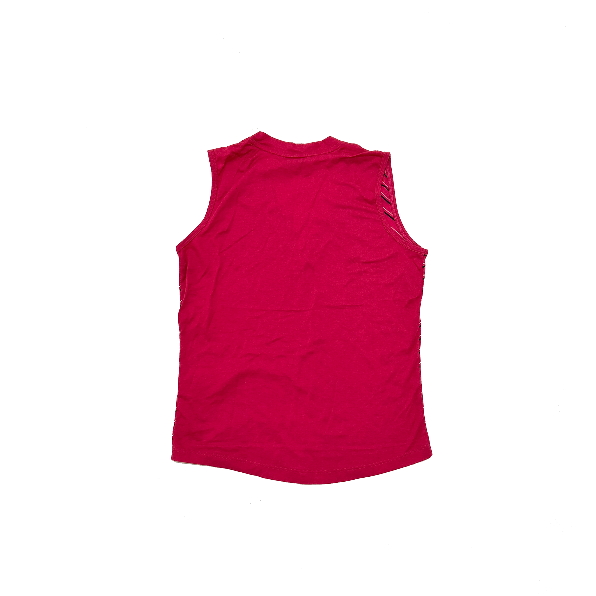 Nike Pink Stripe V Neck Tank