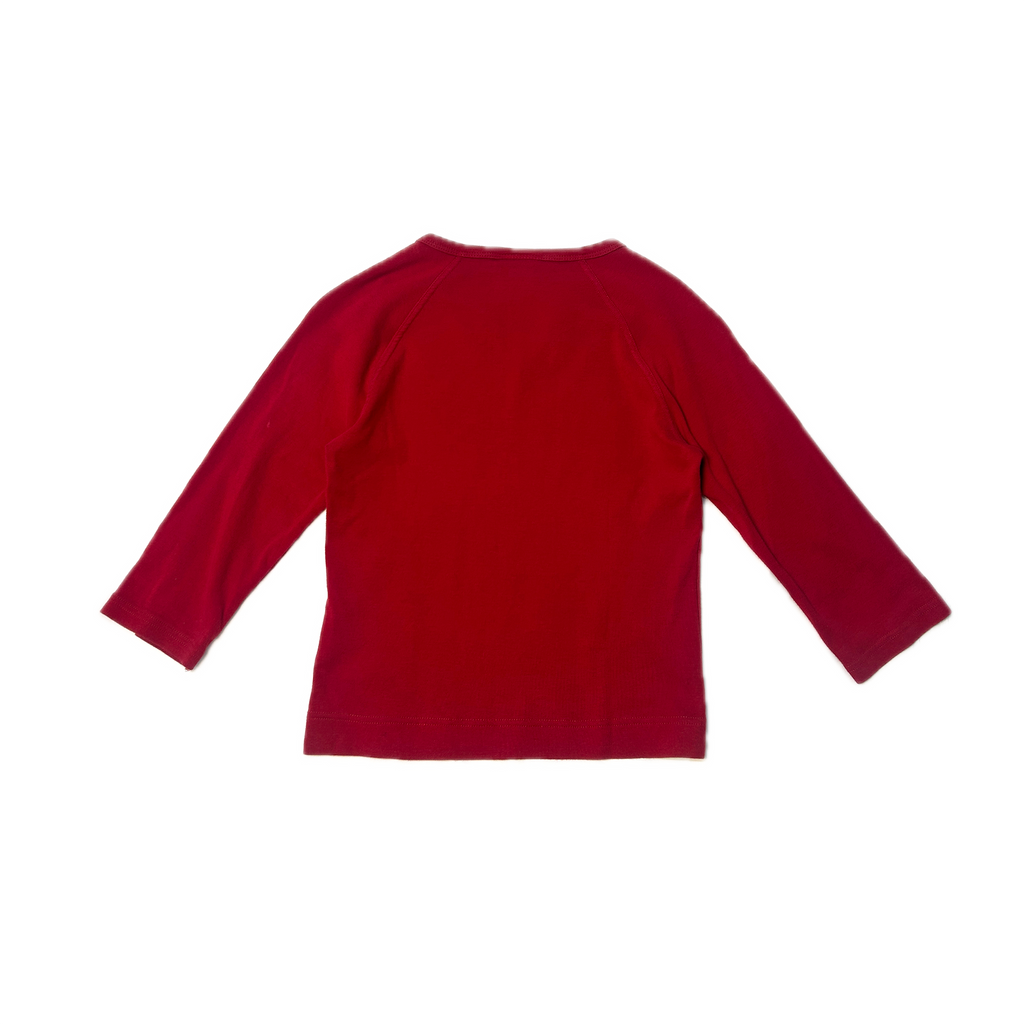 Red Reebok 3/4 Sleeve Top