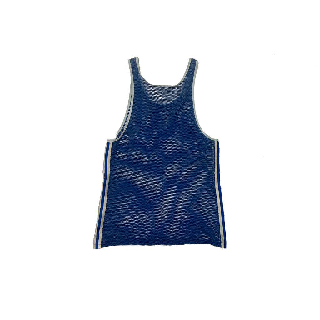 Adidas 1970s blue mesh tank top