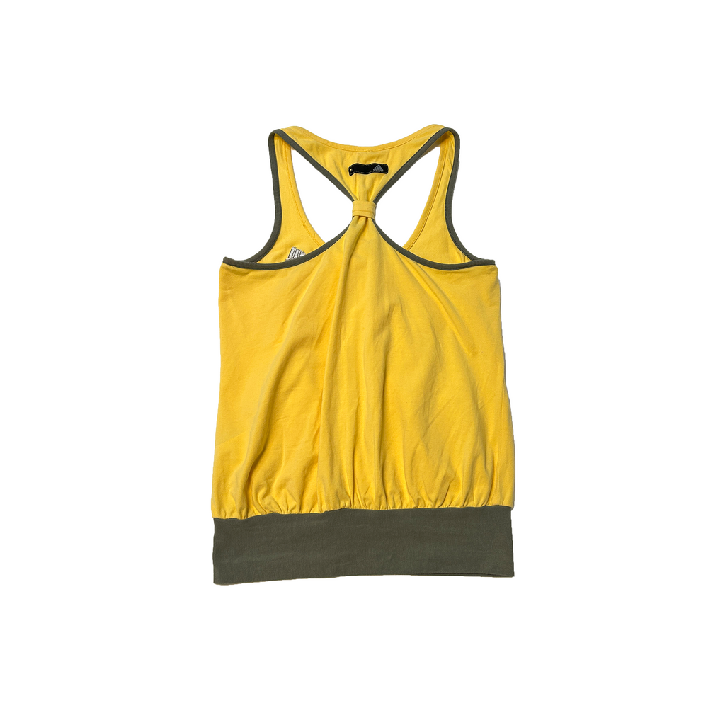 Yellow Adidas Halter Tank Top