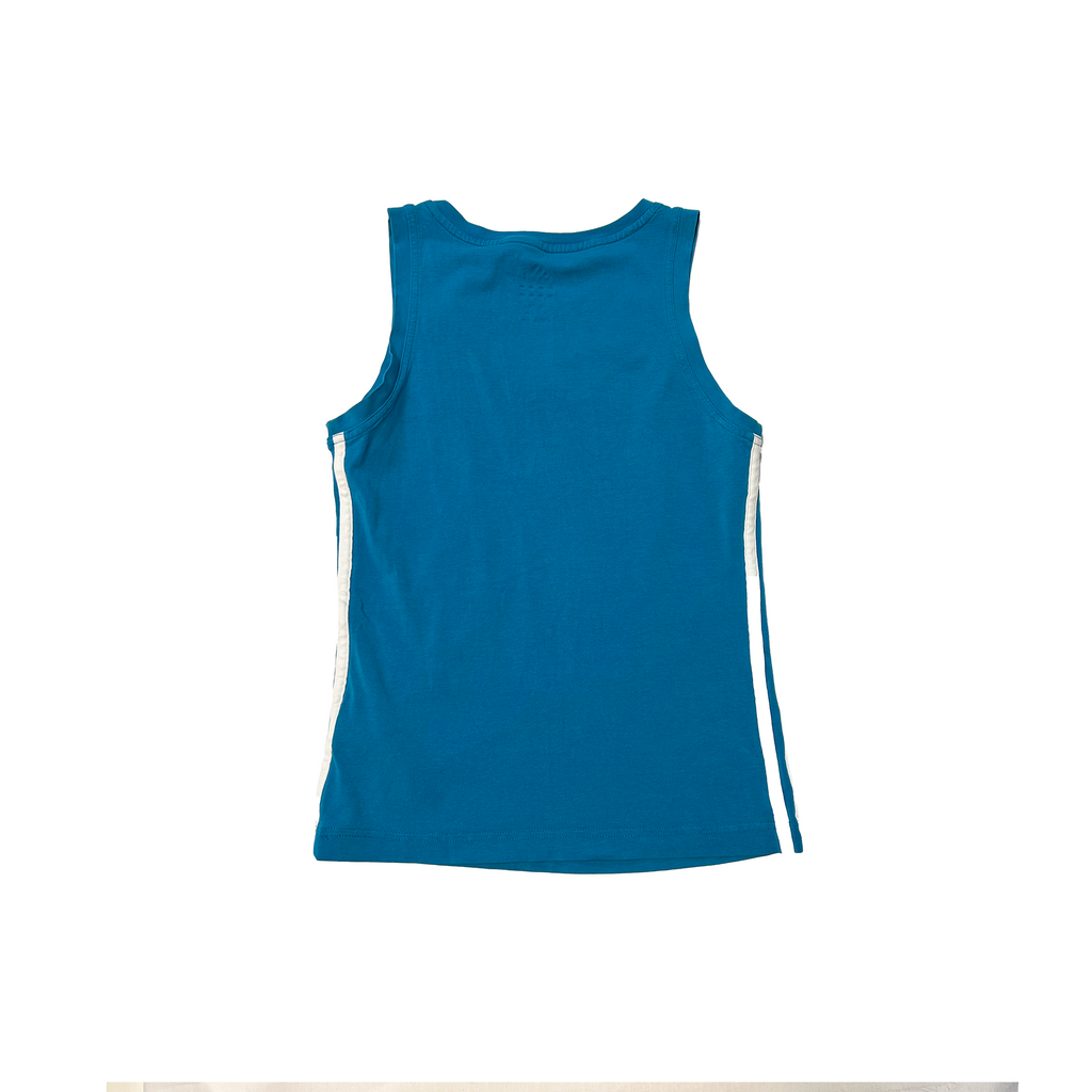 Adidas blue v-neck tank top