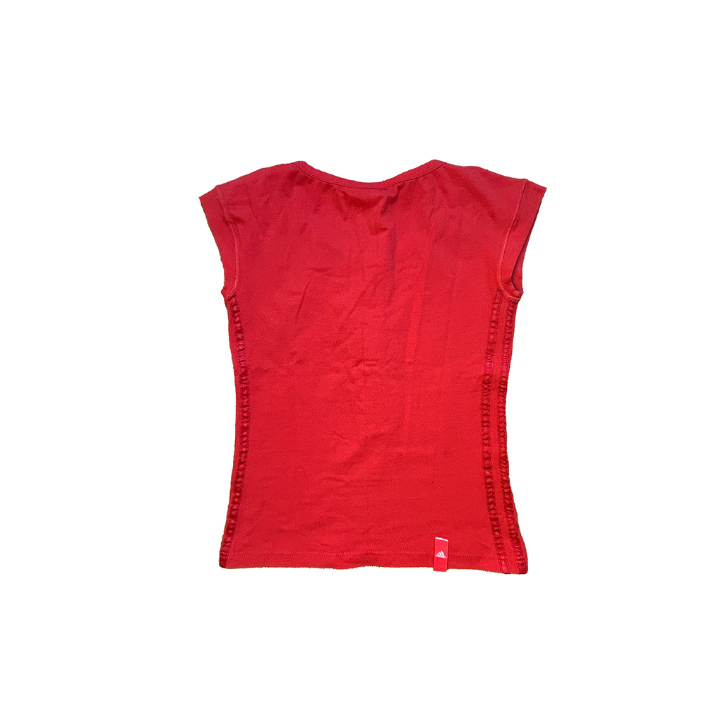 Adidas Red Henley Tee