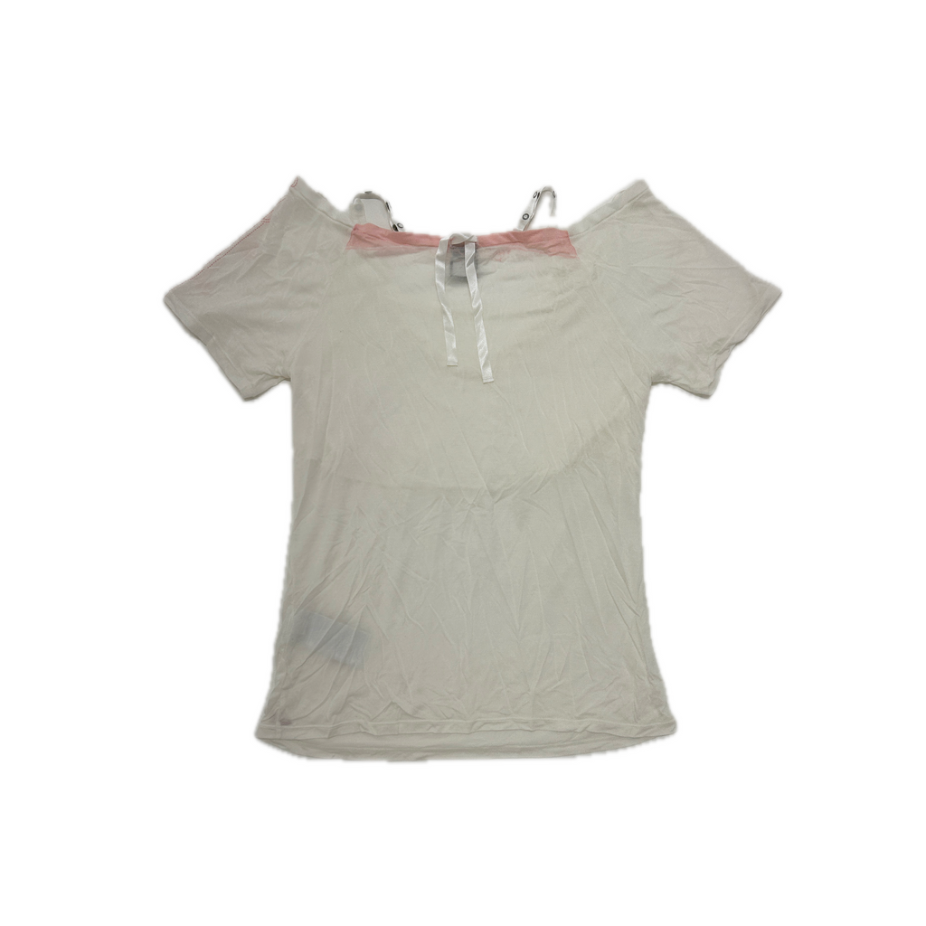 Nike white draped top
