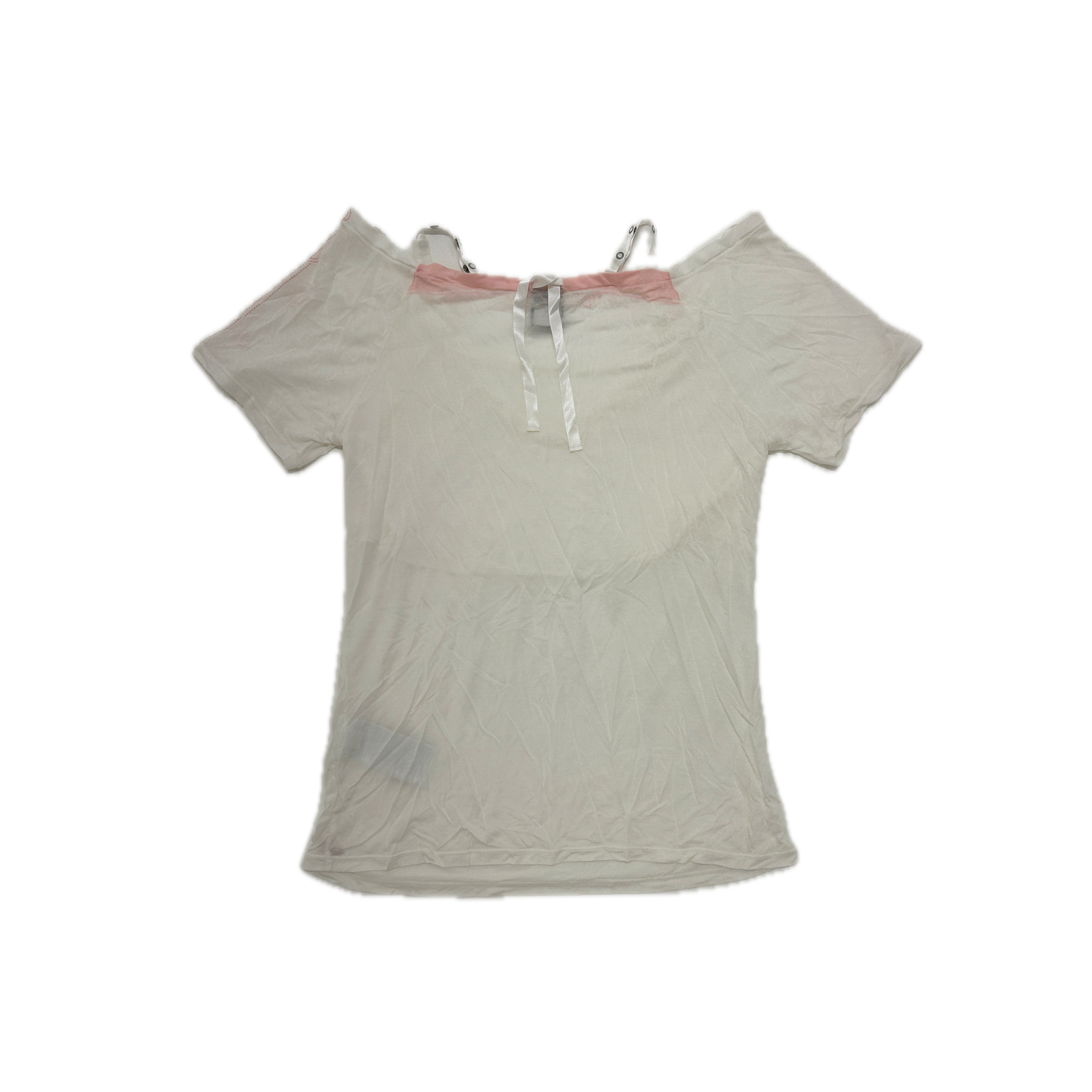 Nike white draped top