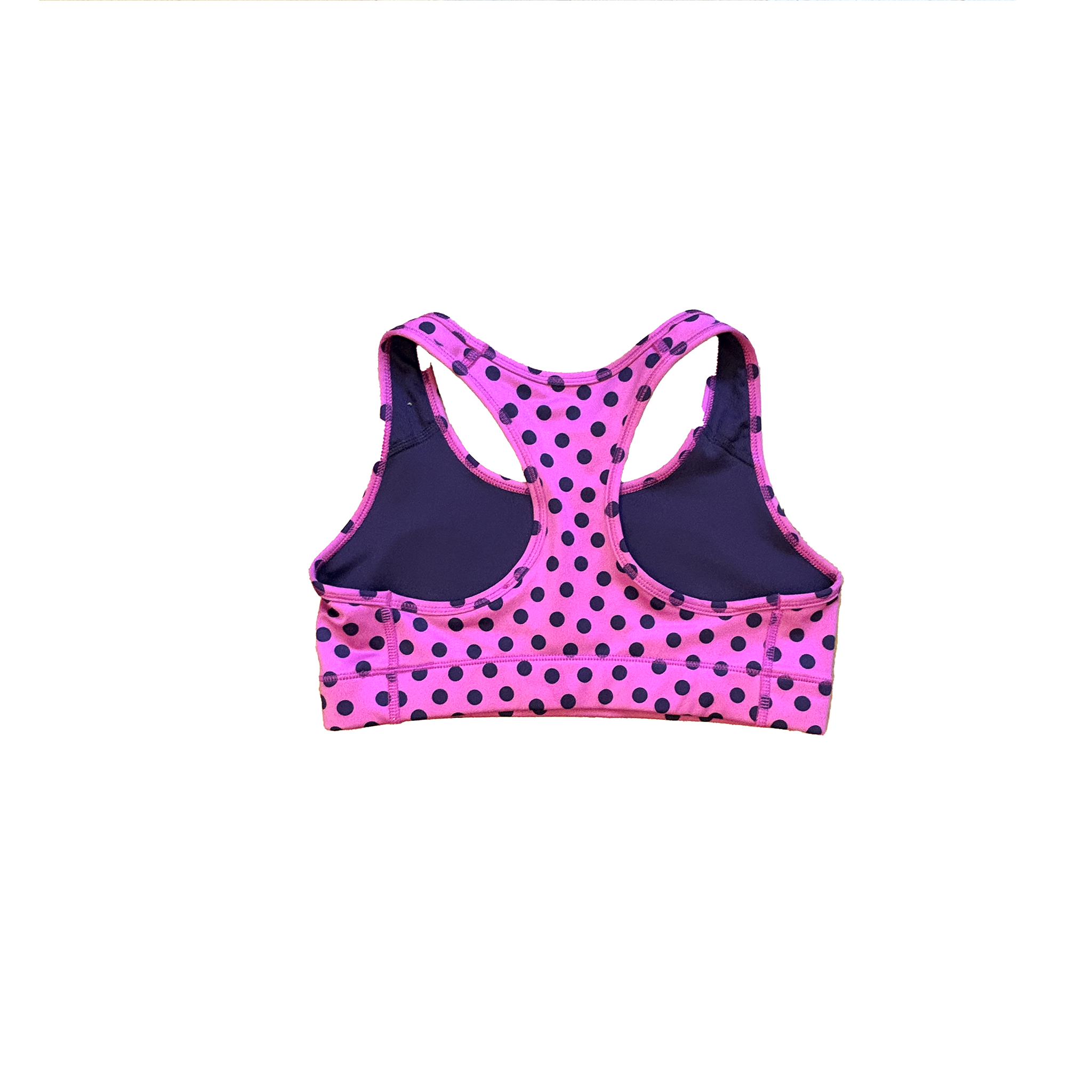 Nike Magenta Polka Dot Sports Bra