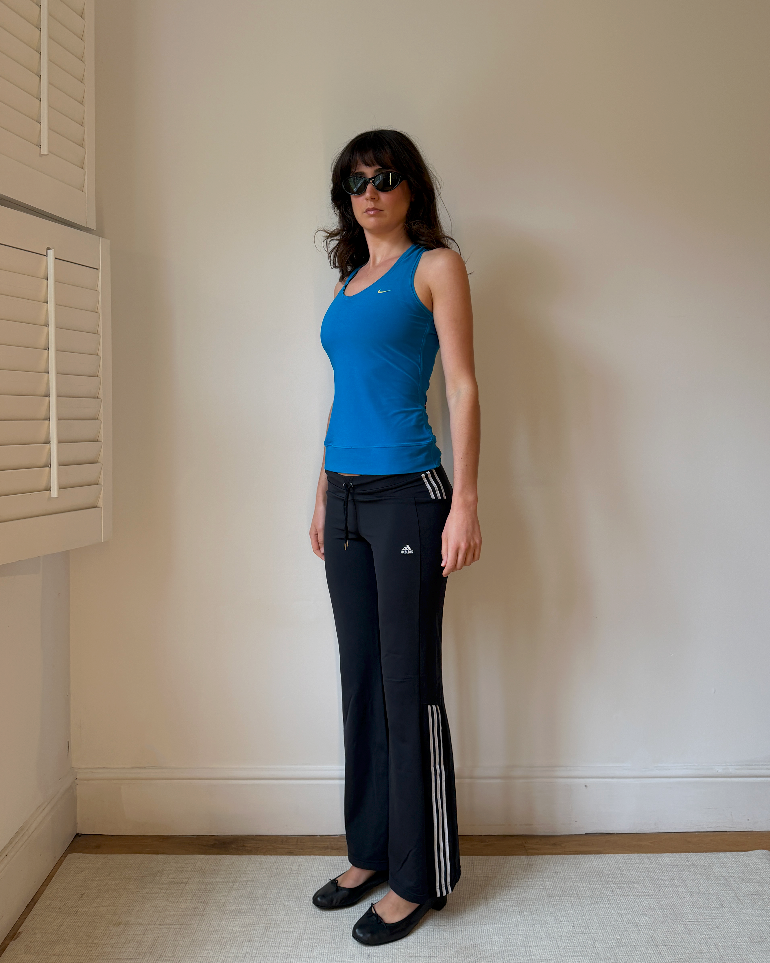Adidas Black Low Rise Yoga Pants