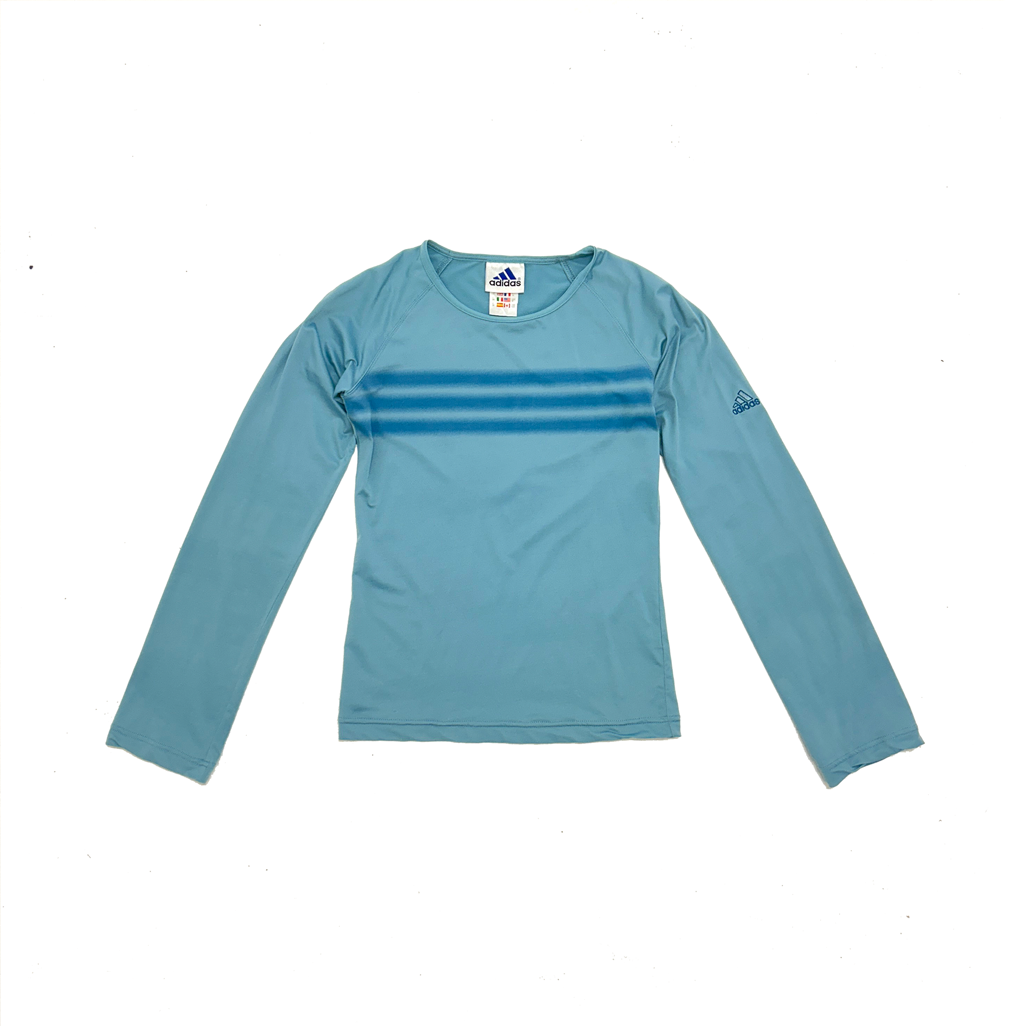 Blue Adidas Long Sleeve Top