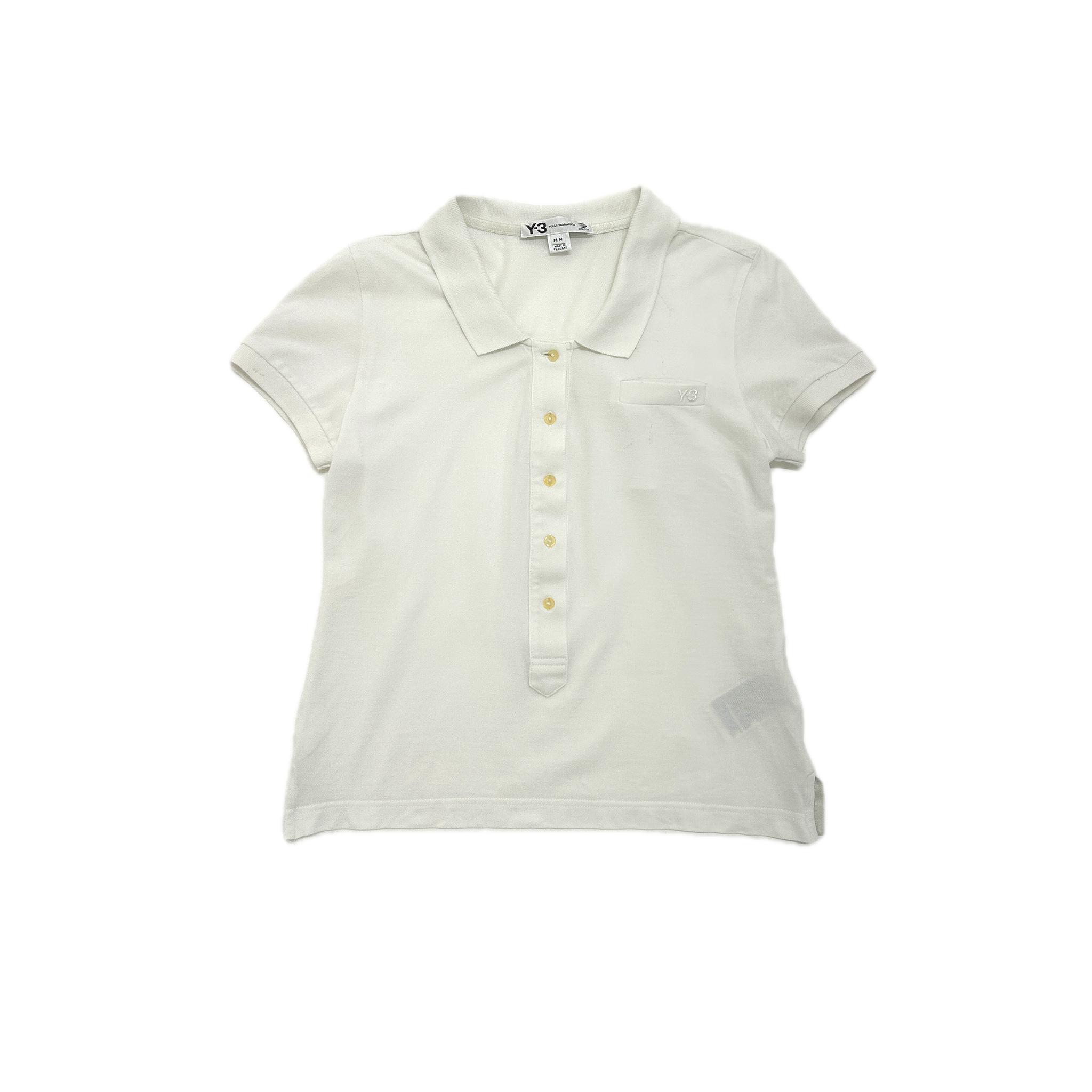 Adidas Y-3 White Polo Shirt