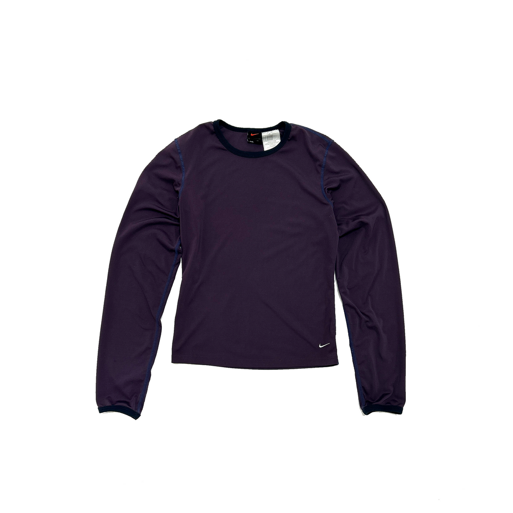 Nike Purple Technical Long Sleeve Top