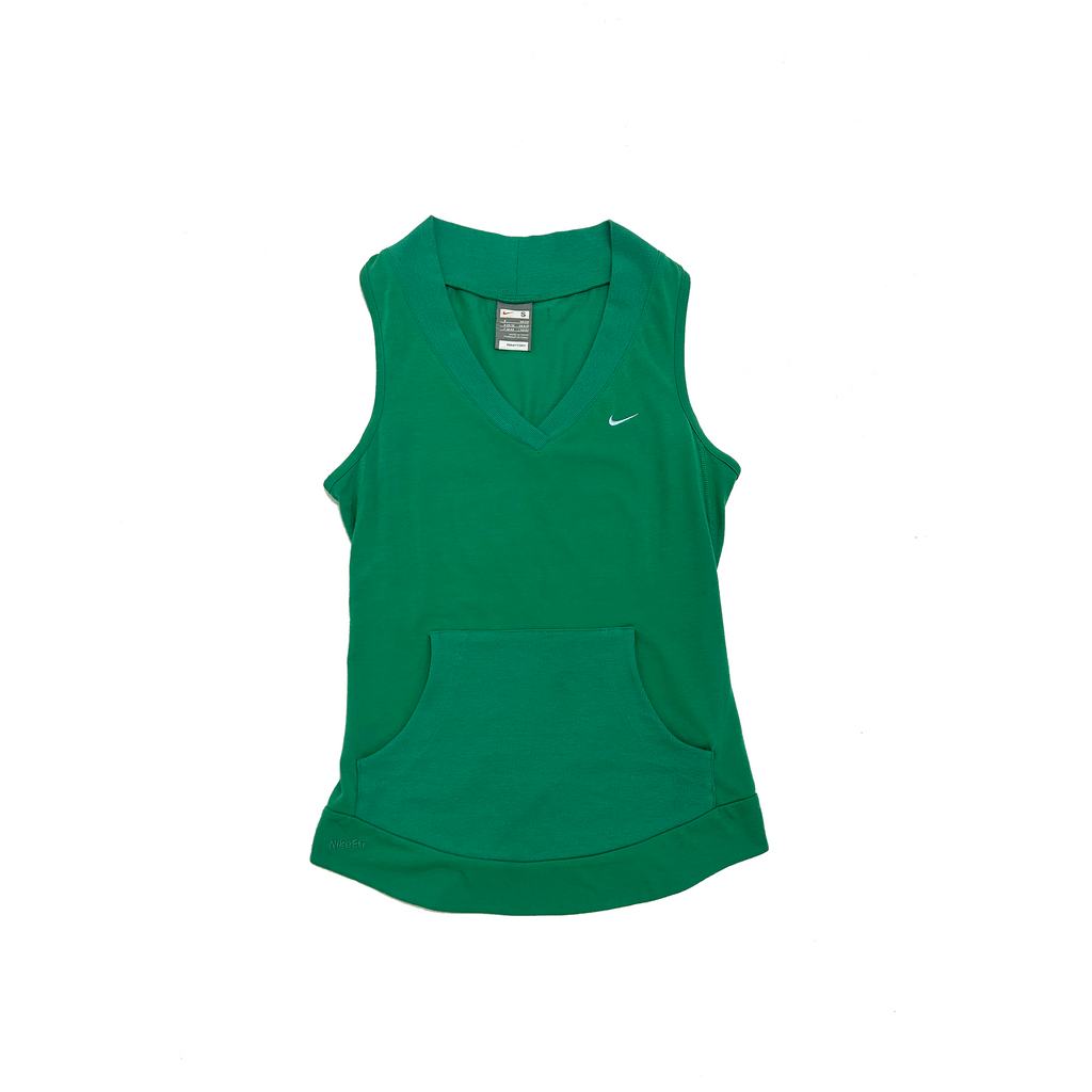 Nike Green V Neck Tank Top