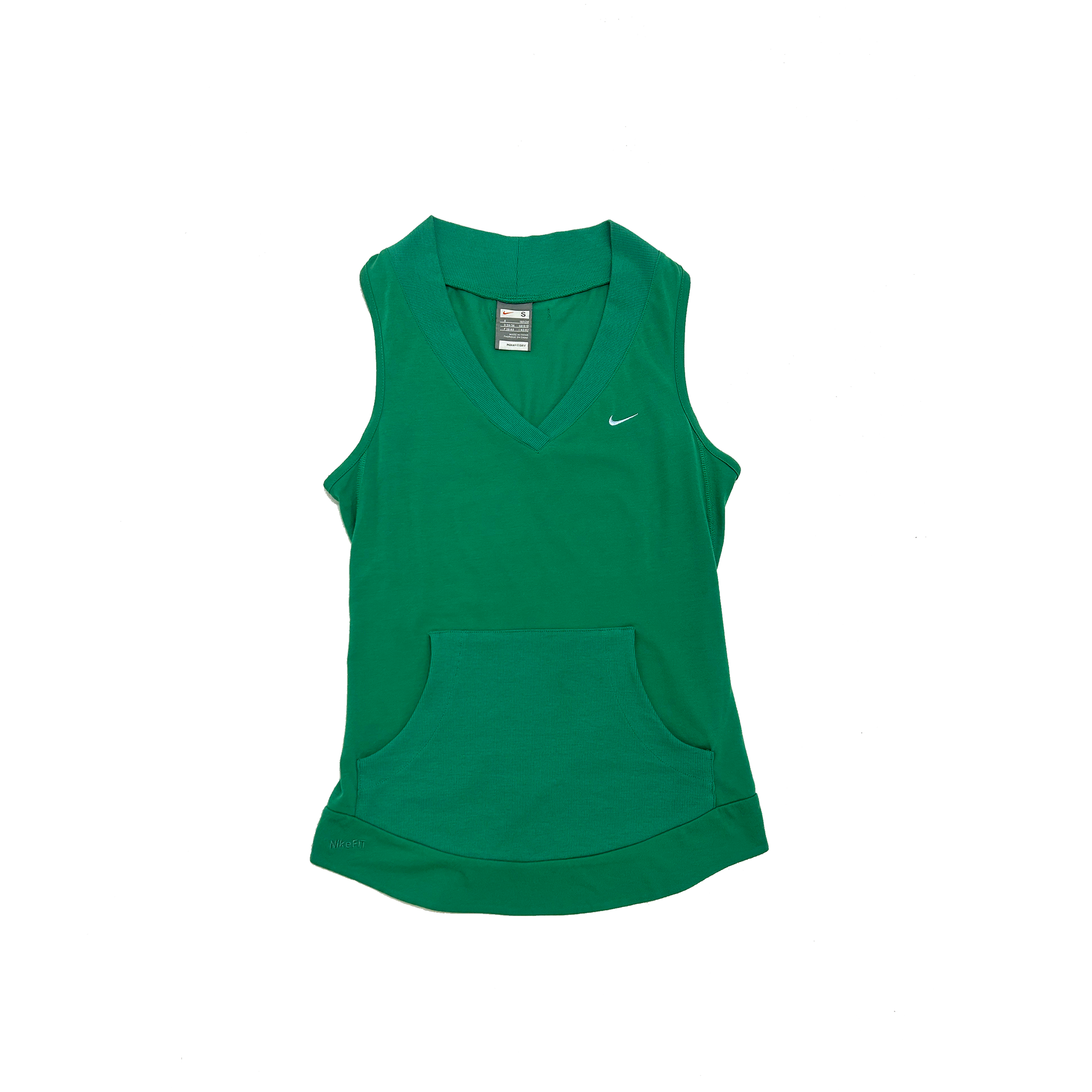 Nike Green V Neck Tank Top