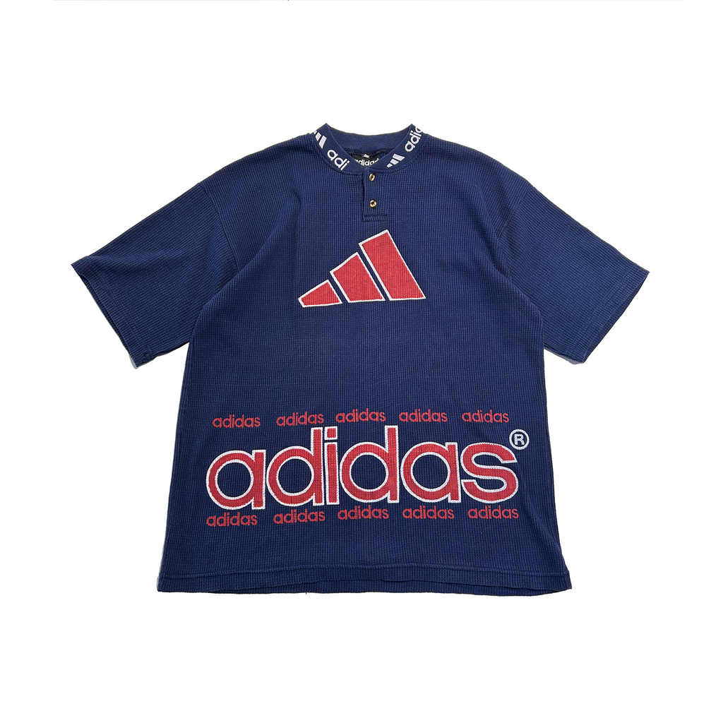 Adidas 1990's Waffle Henley Tee