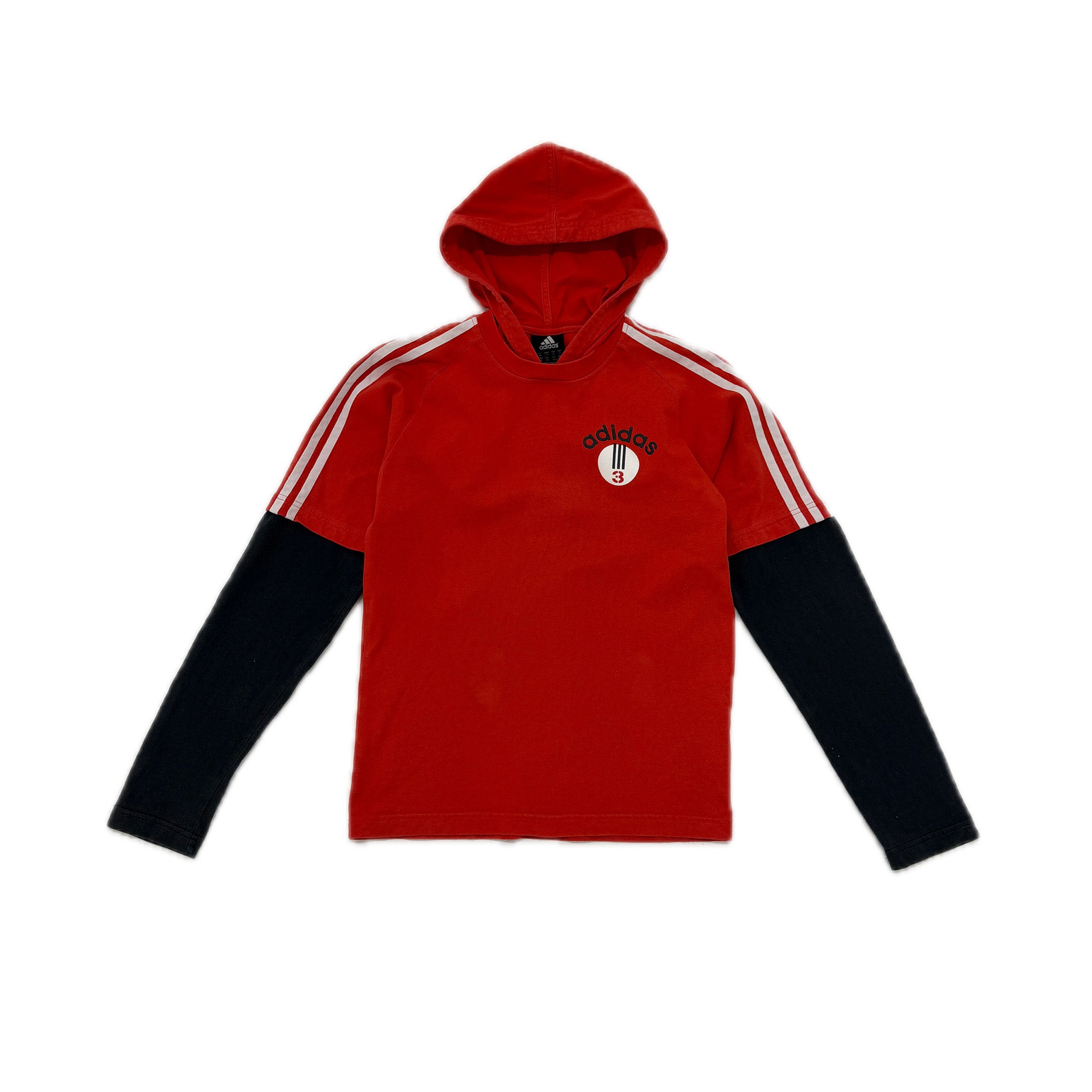 Adidas double layer hooded top