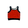 Nike orange long line sports bra