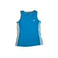 Adidas blue v-neck tank top
