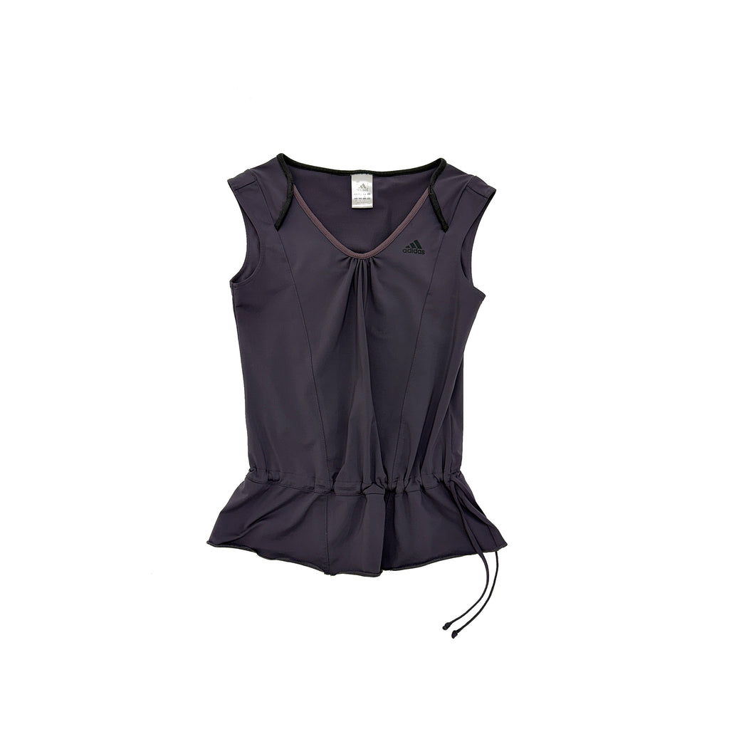 Adidas purple peplum top