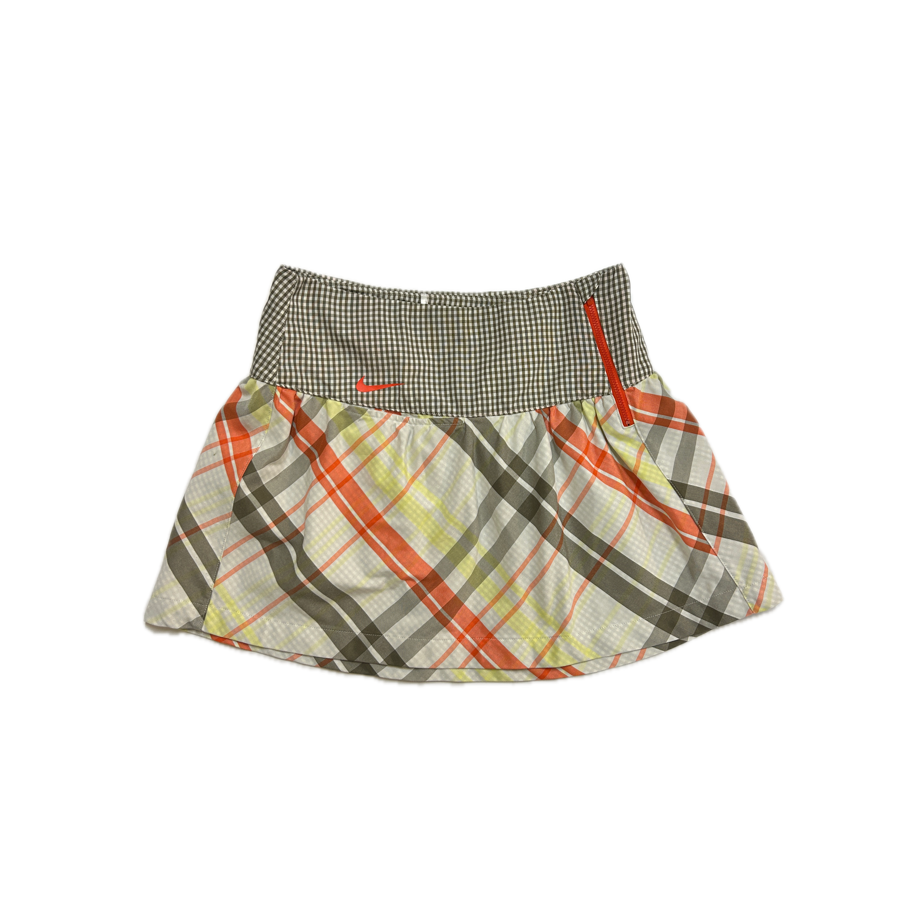 Nike checked tennis skirt