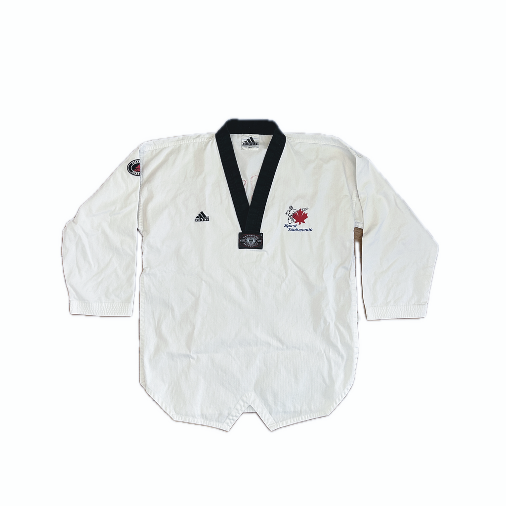 Adidas white taekwondo dobok top
