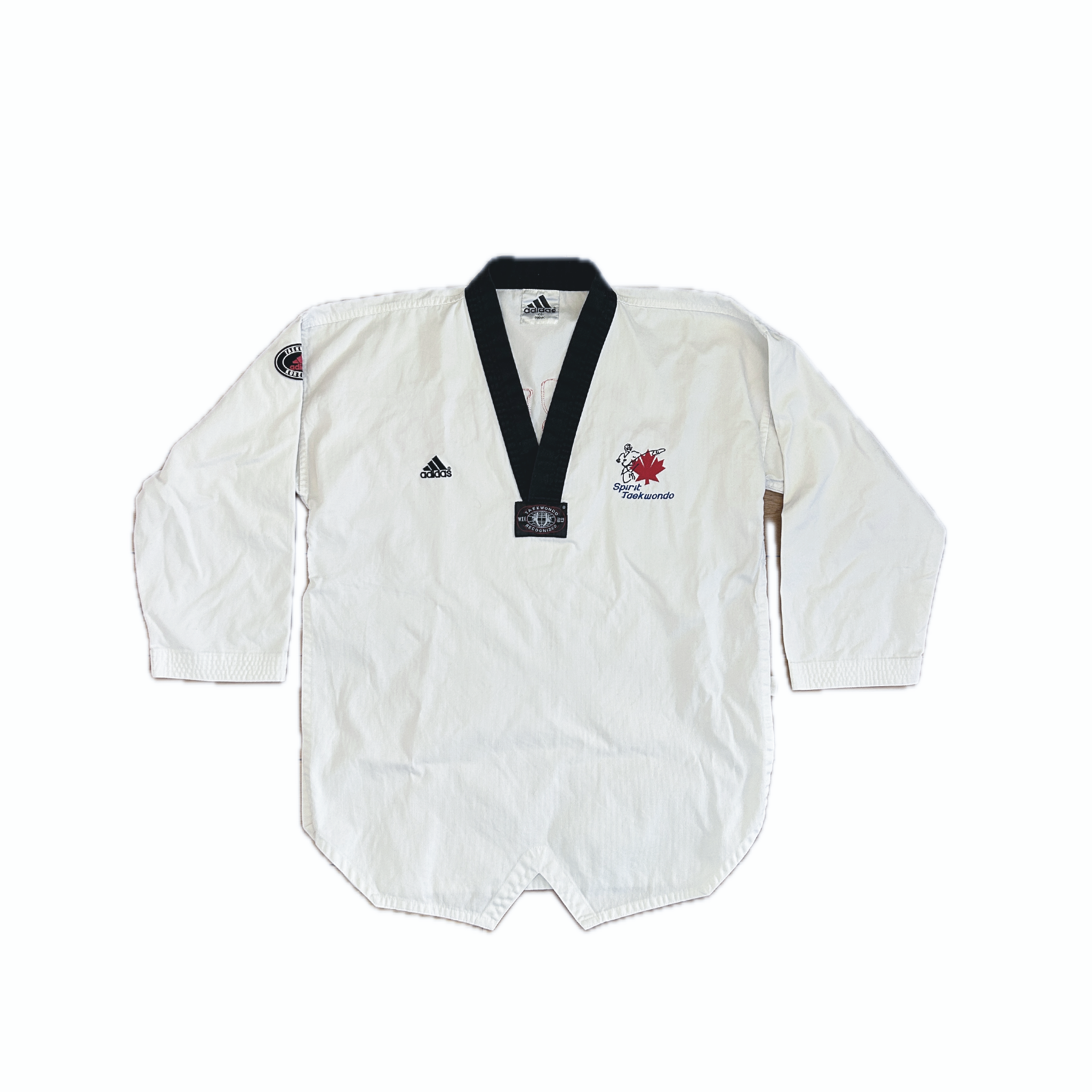 Adidas white taekwondo dobok top