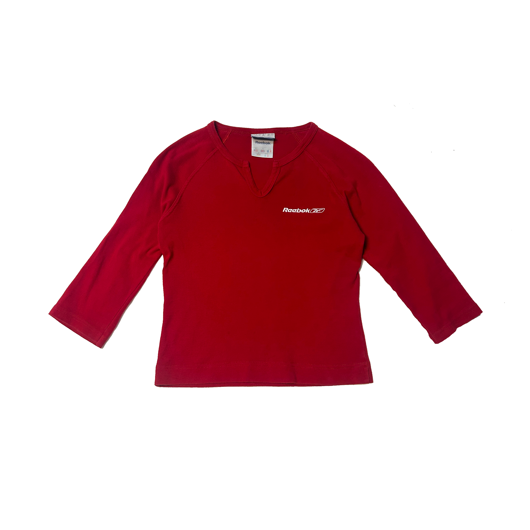 Red Reebok 3/4 Sleeve Top