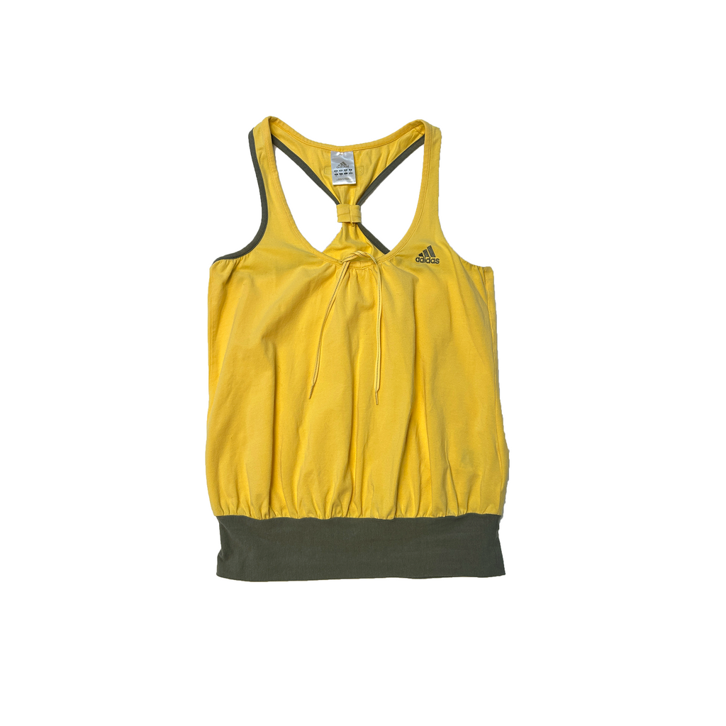 Yellow Adidas Halter Tank Top