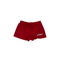 Asics red mini shorts