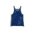 Adidas 1970s blue mesh tank top