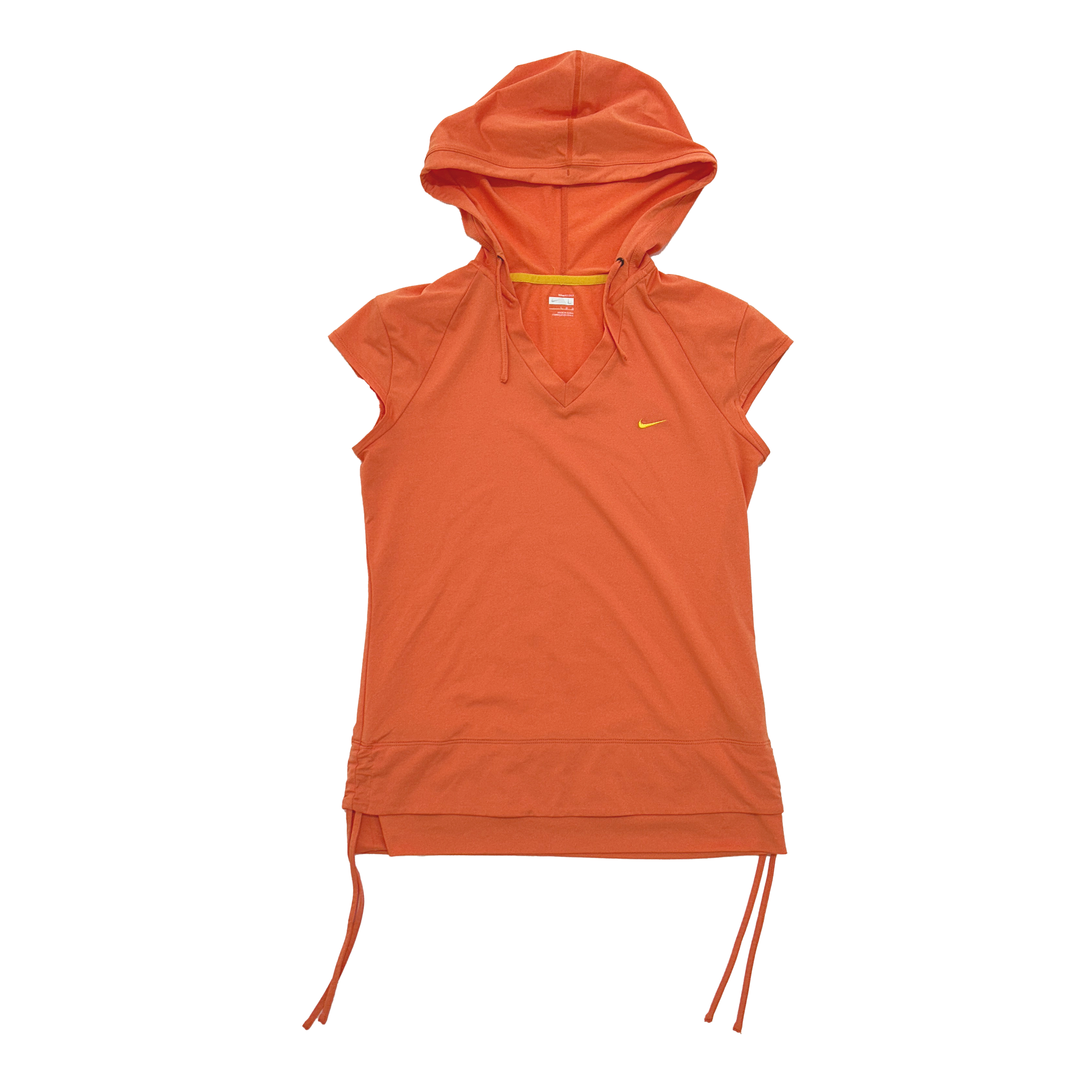 Nike peach hooded performance tee