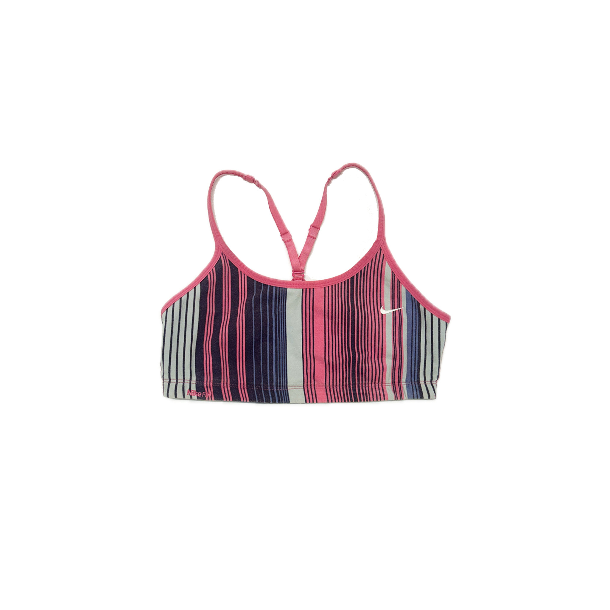 Nike striped reversible sports bra
