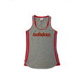 Adidas grey red tank top