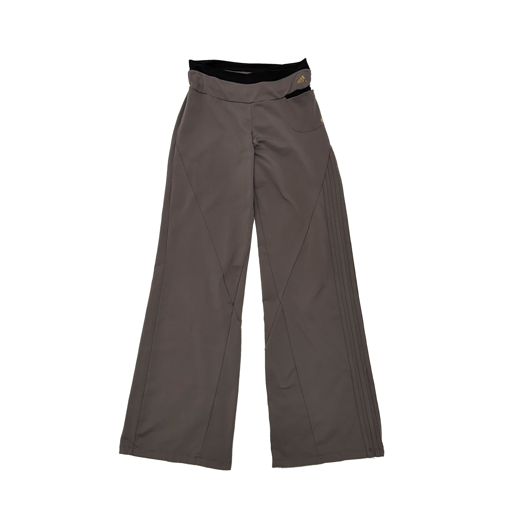 Adidas Taupe relaxed yoga pants