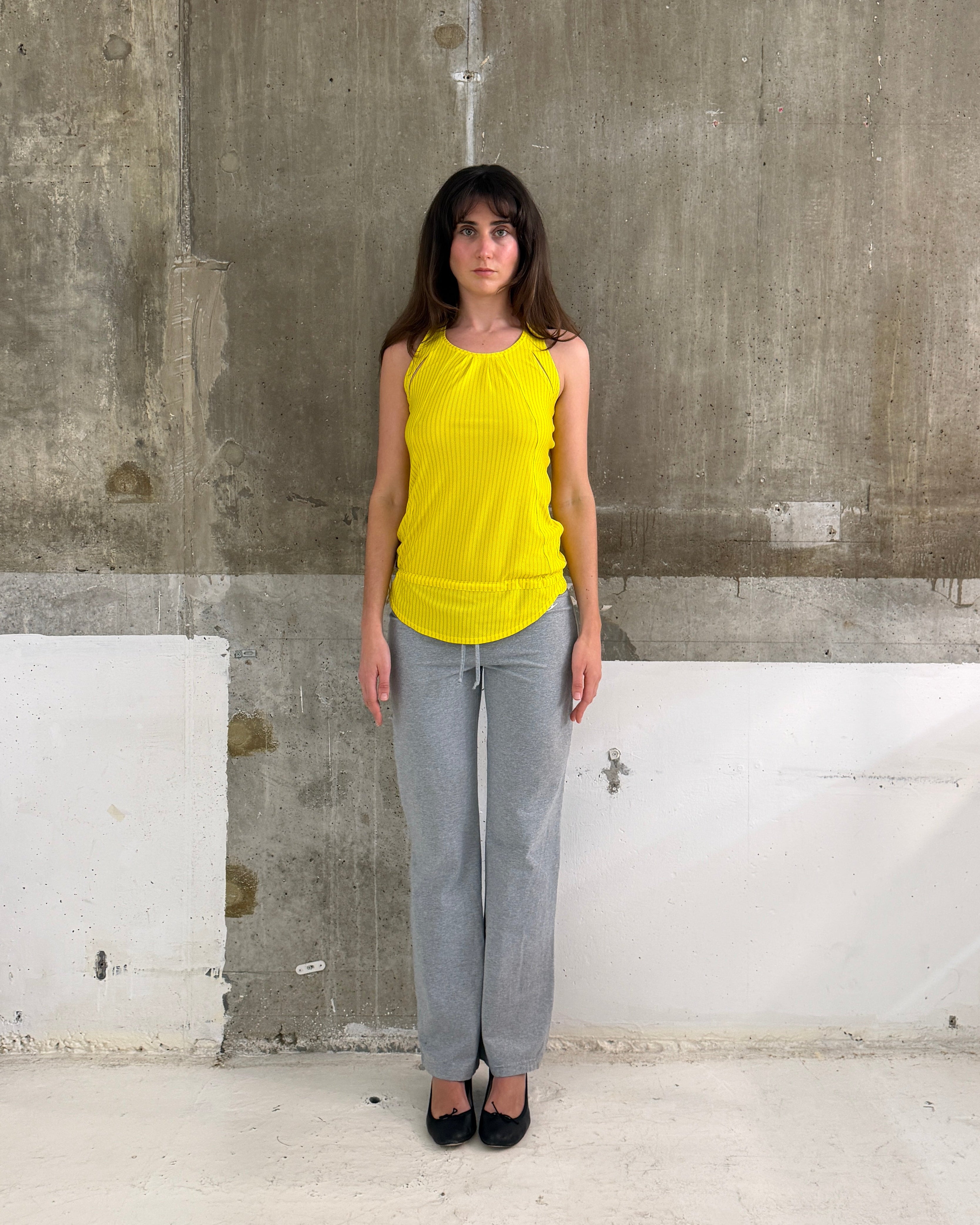 Adidas by Stella McCartney Yellow Racer Tank
