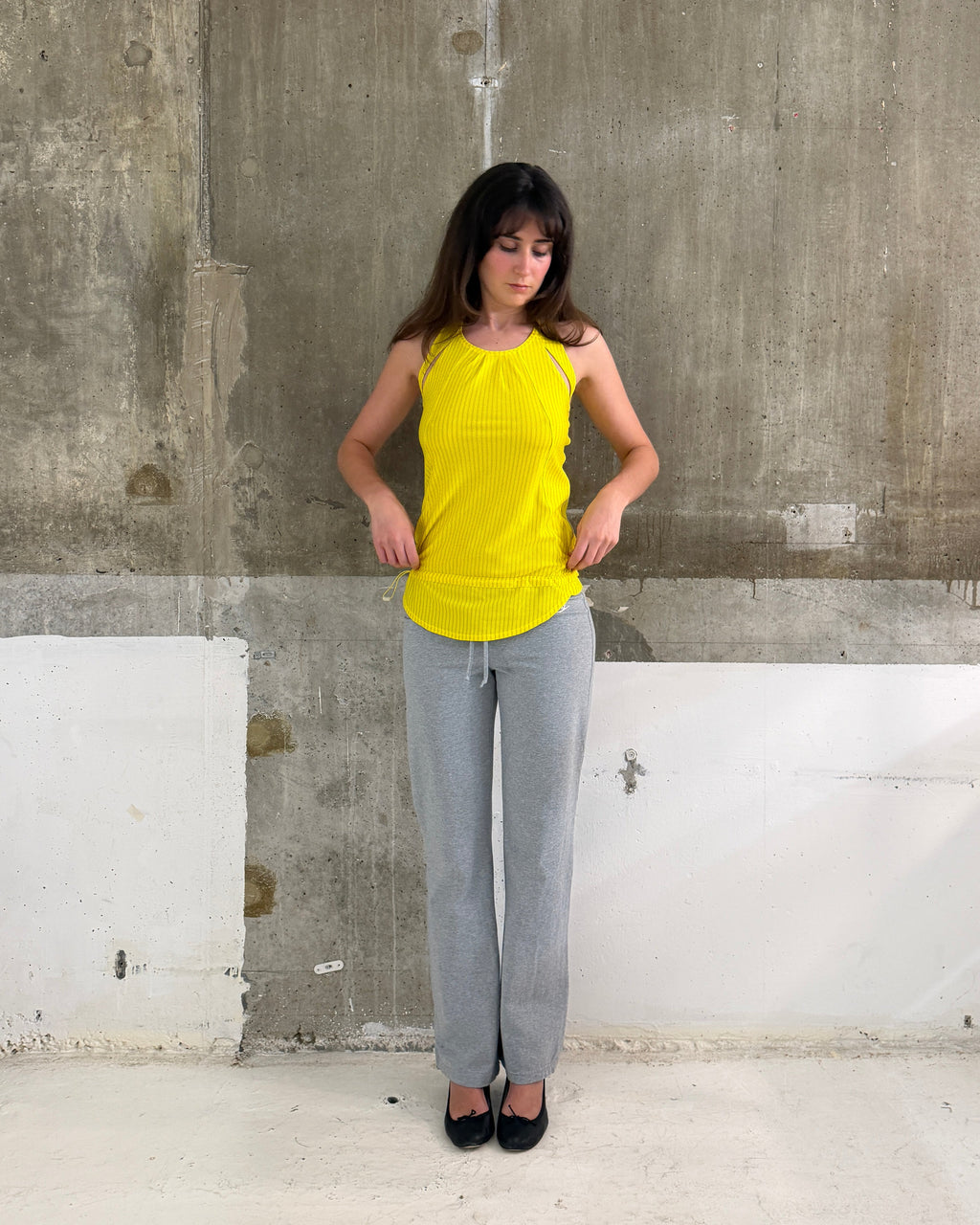 Adidas by Stella McCartney Yellow Racer Tank