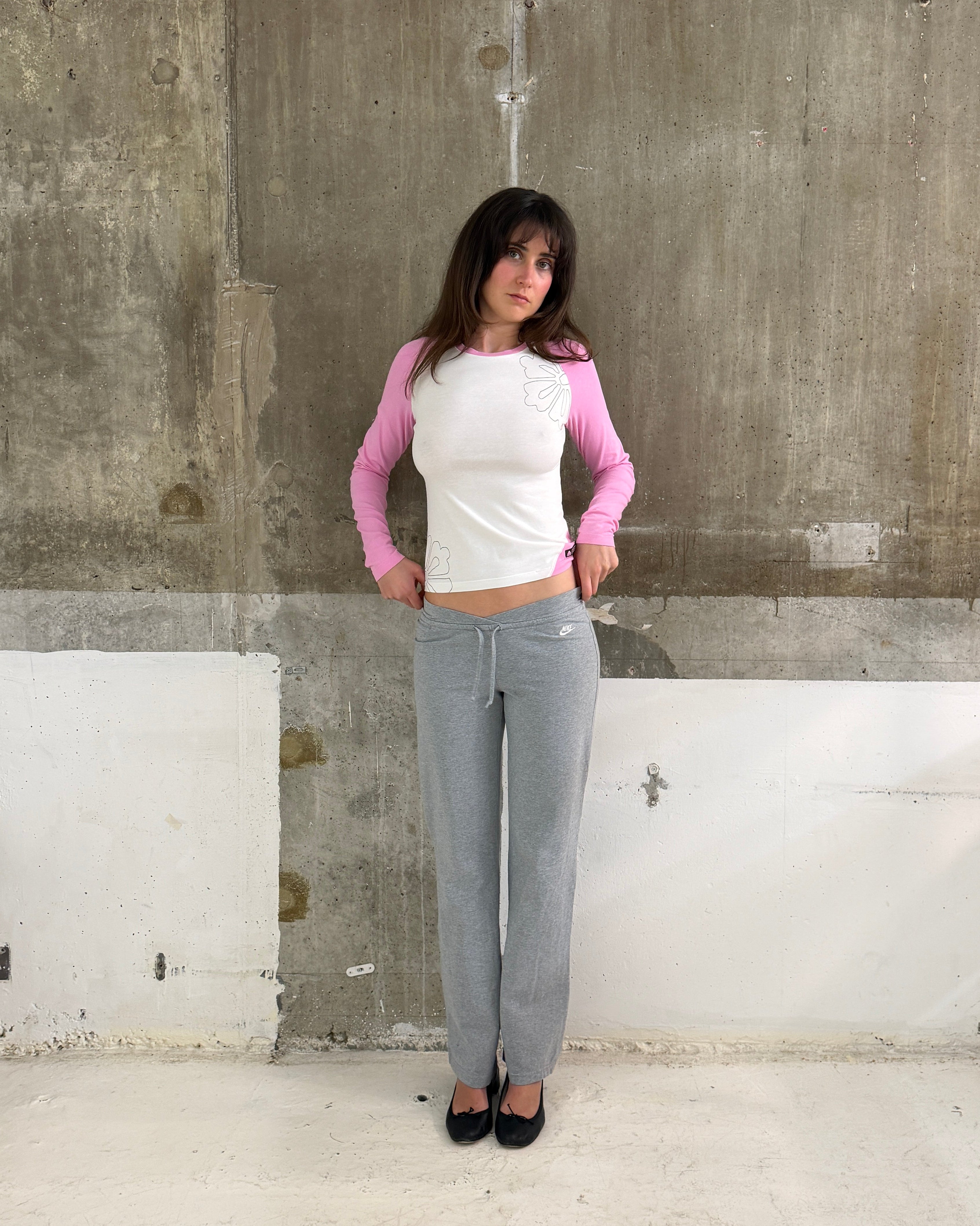 Nike Grey Cotton Yoga Pants
