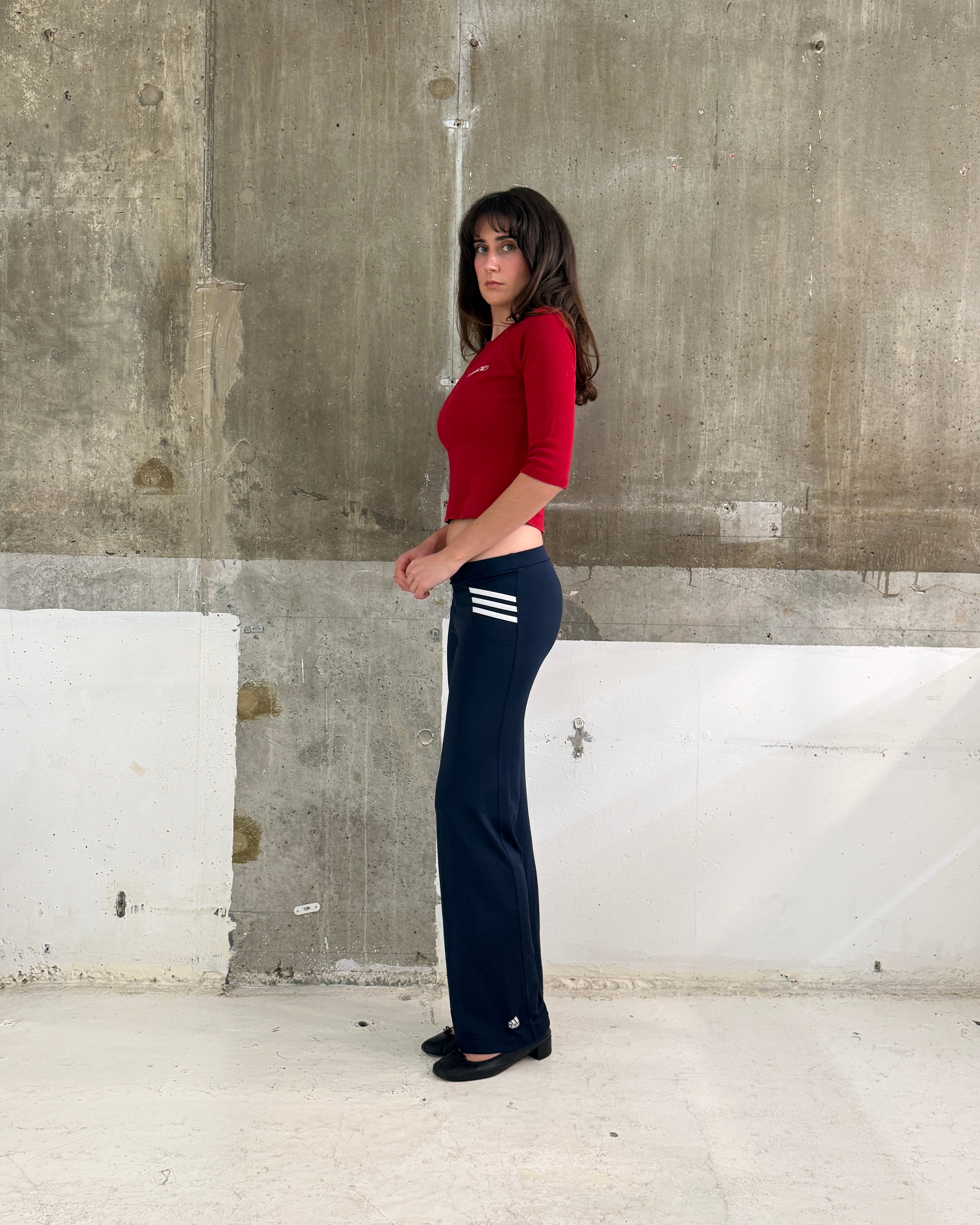 Red Reebok 3/4 Sleeve Top