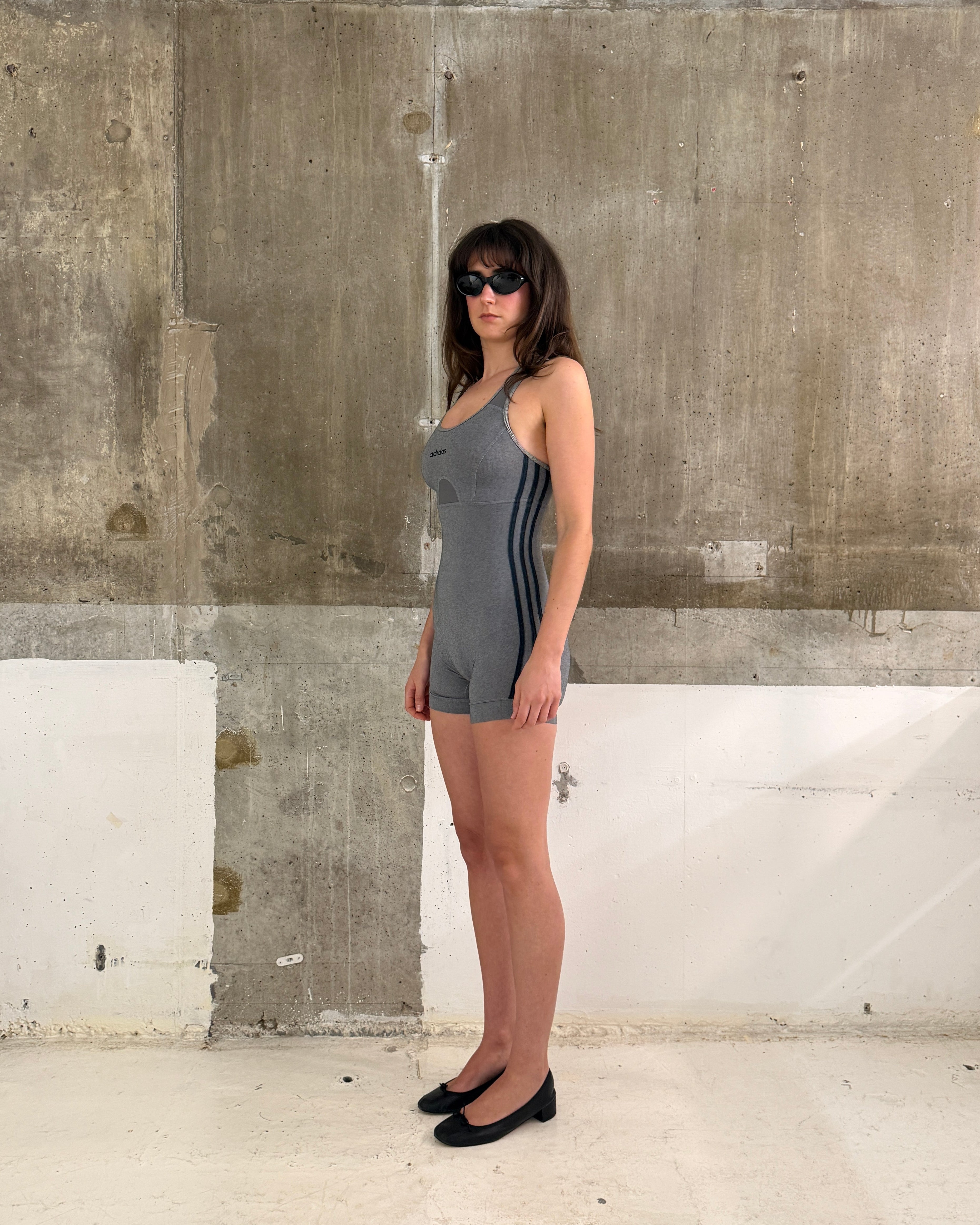 Adidas 1990s Grey Marl Romper