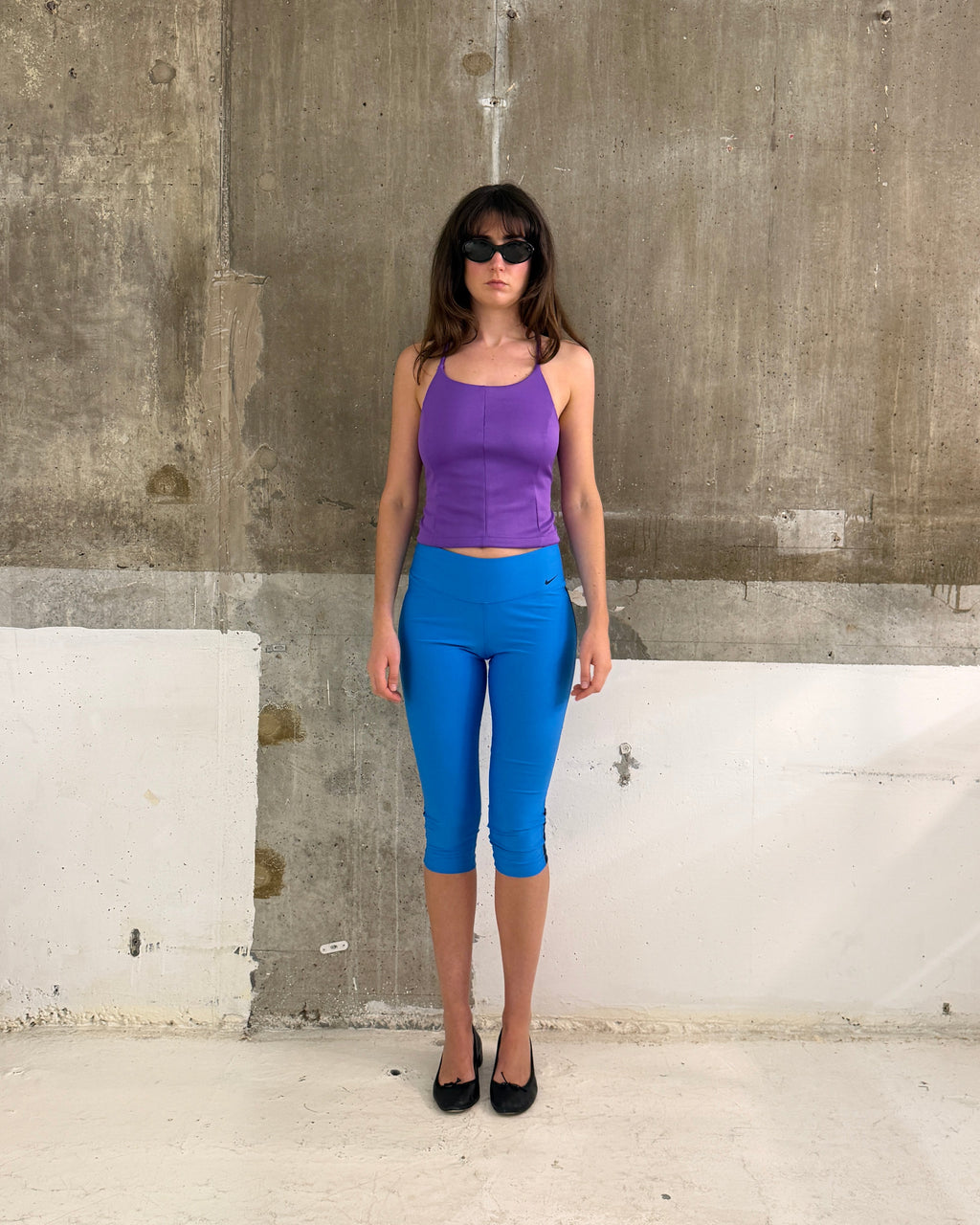Purple Nike Tie Back Top