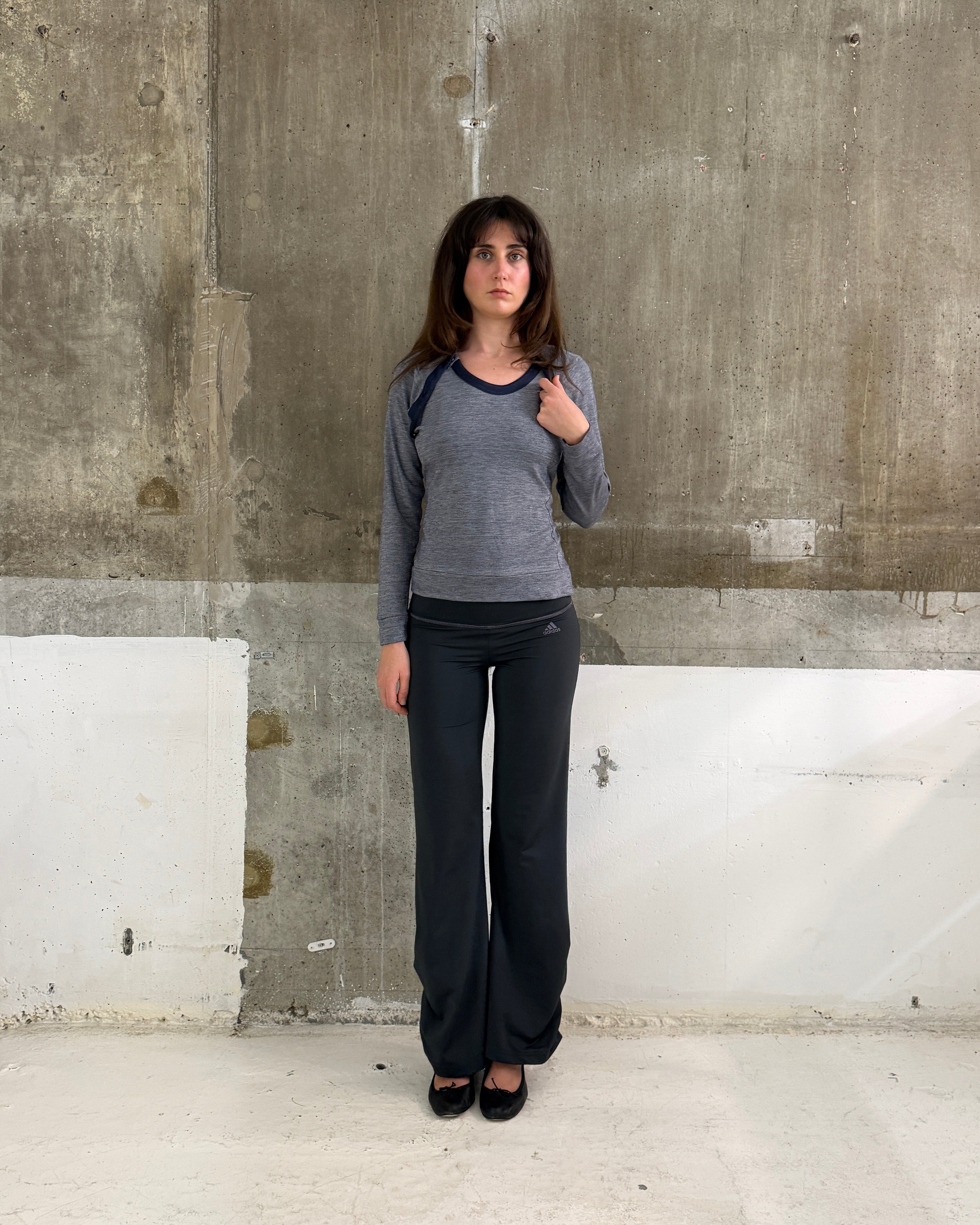 Adidas Ruched Hem Yoga Pants