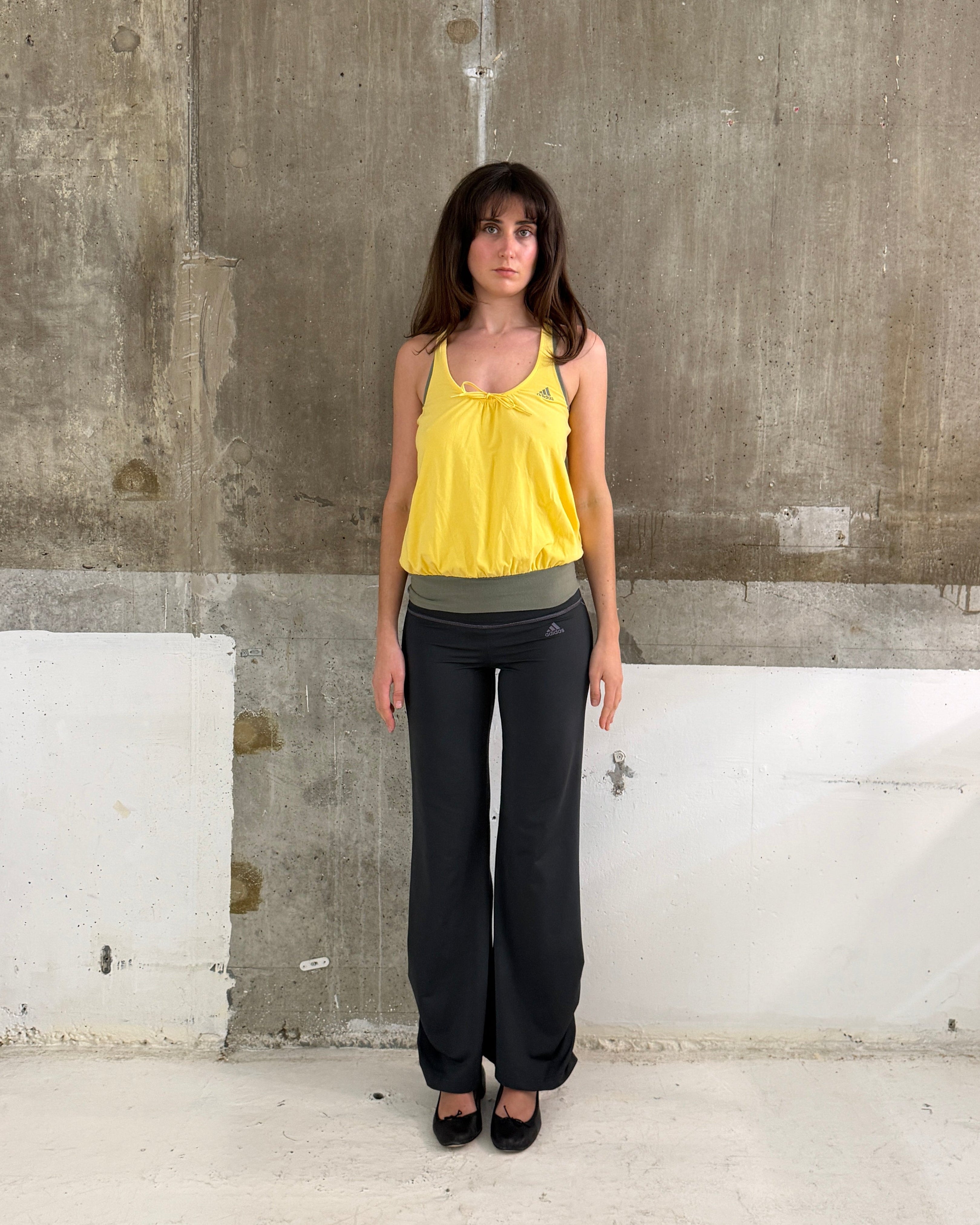 Yellow Adidas Halter Tank Top