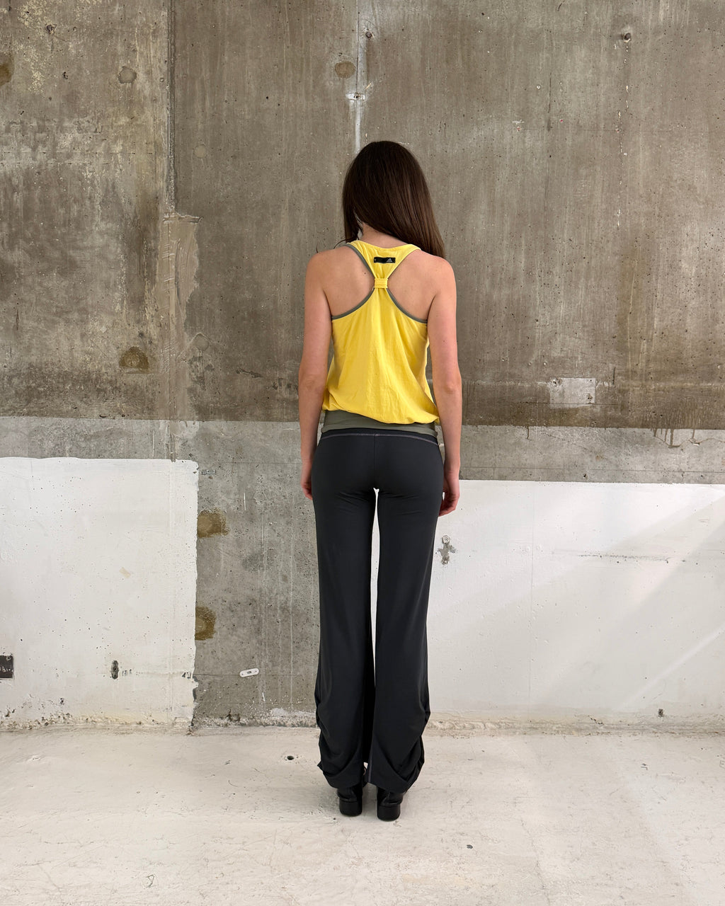 Yellow Adidas Halter Tank Top