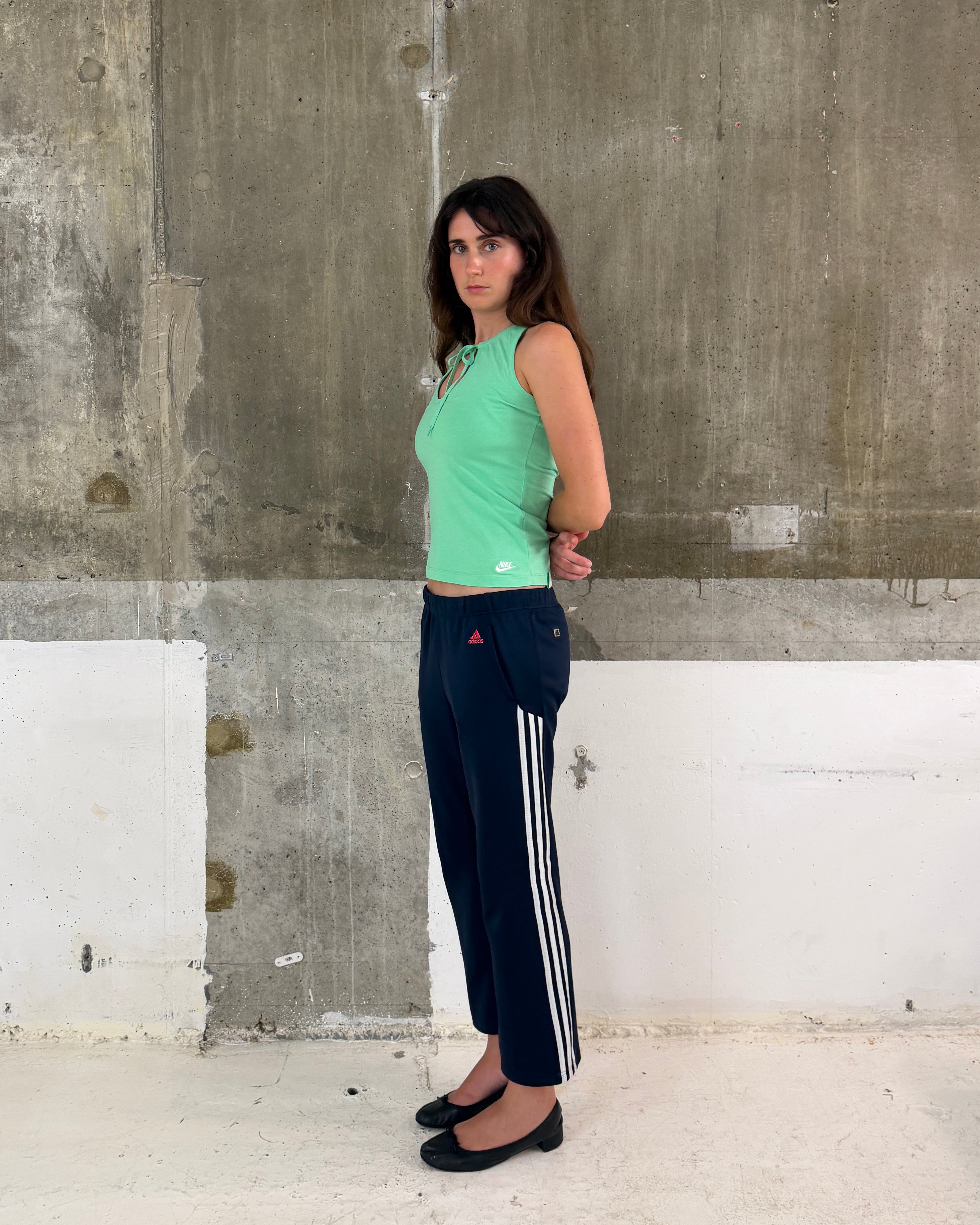 Adidas low rise track pants
