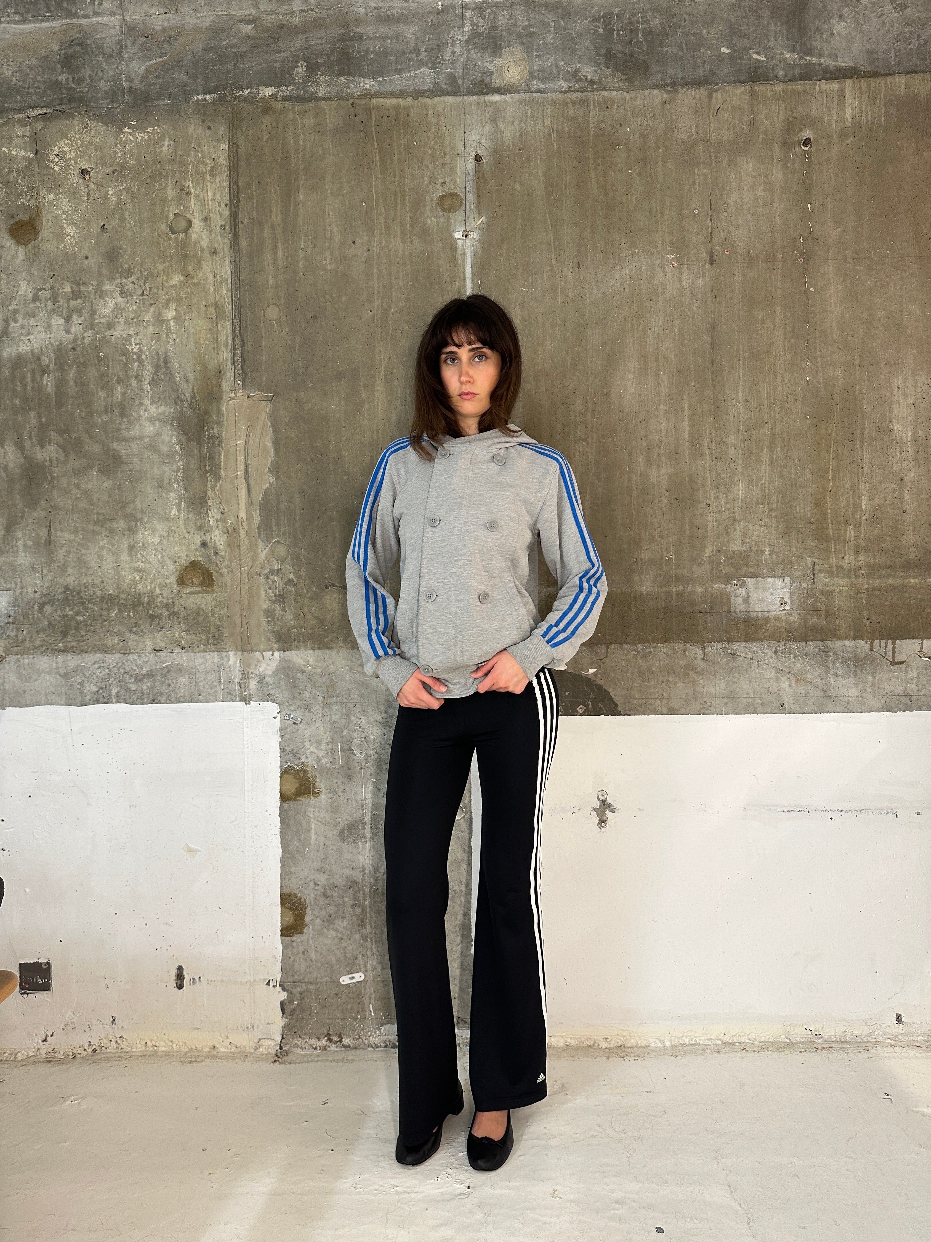 Adidas Double Breasted Peacoat Hoodie