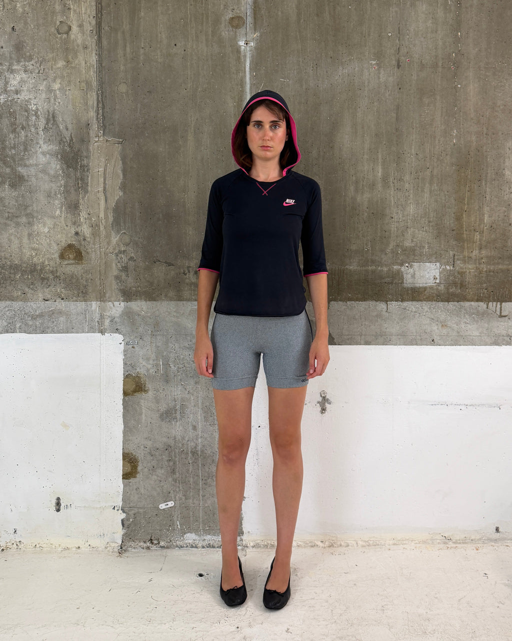 Nike 3/4 sleeve hood top