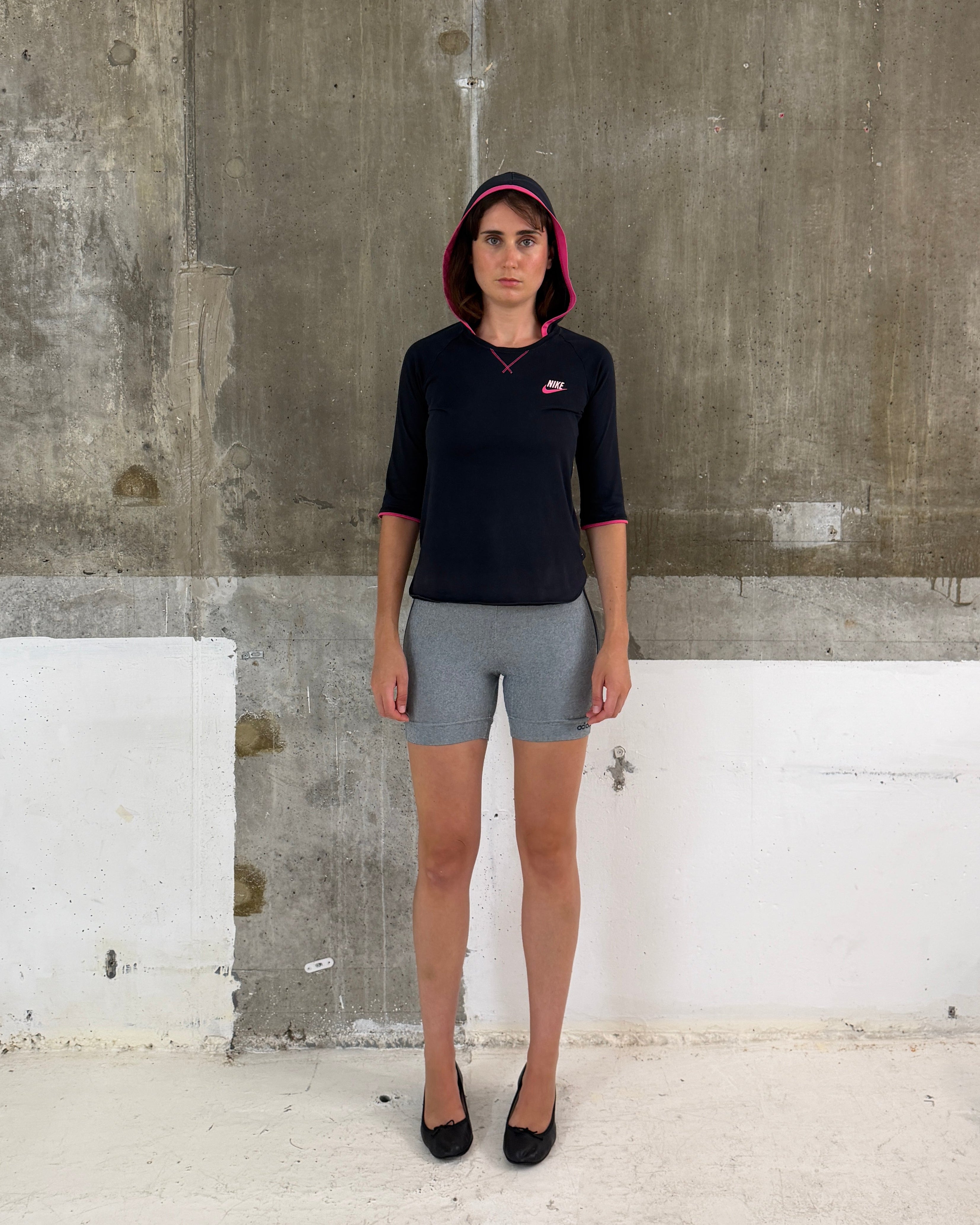 Nike 3/4 sleeve hood top