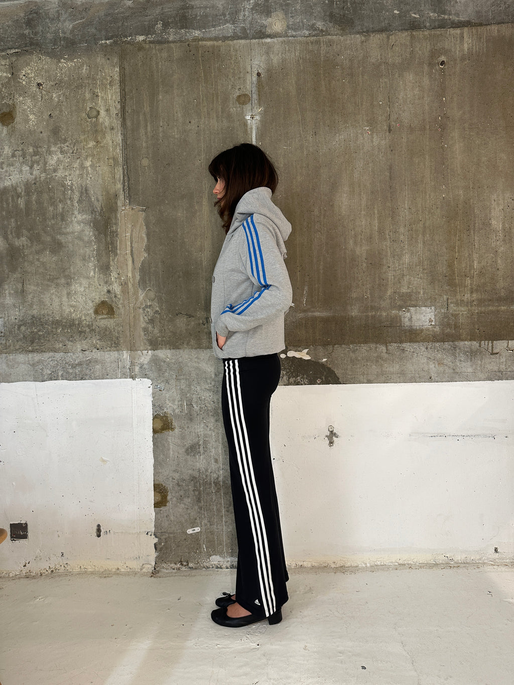 Adidas Double Breasted Peacoat Hoodie