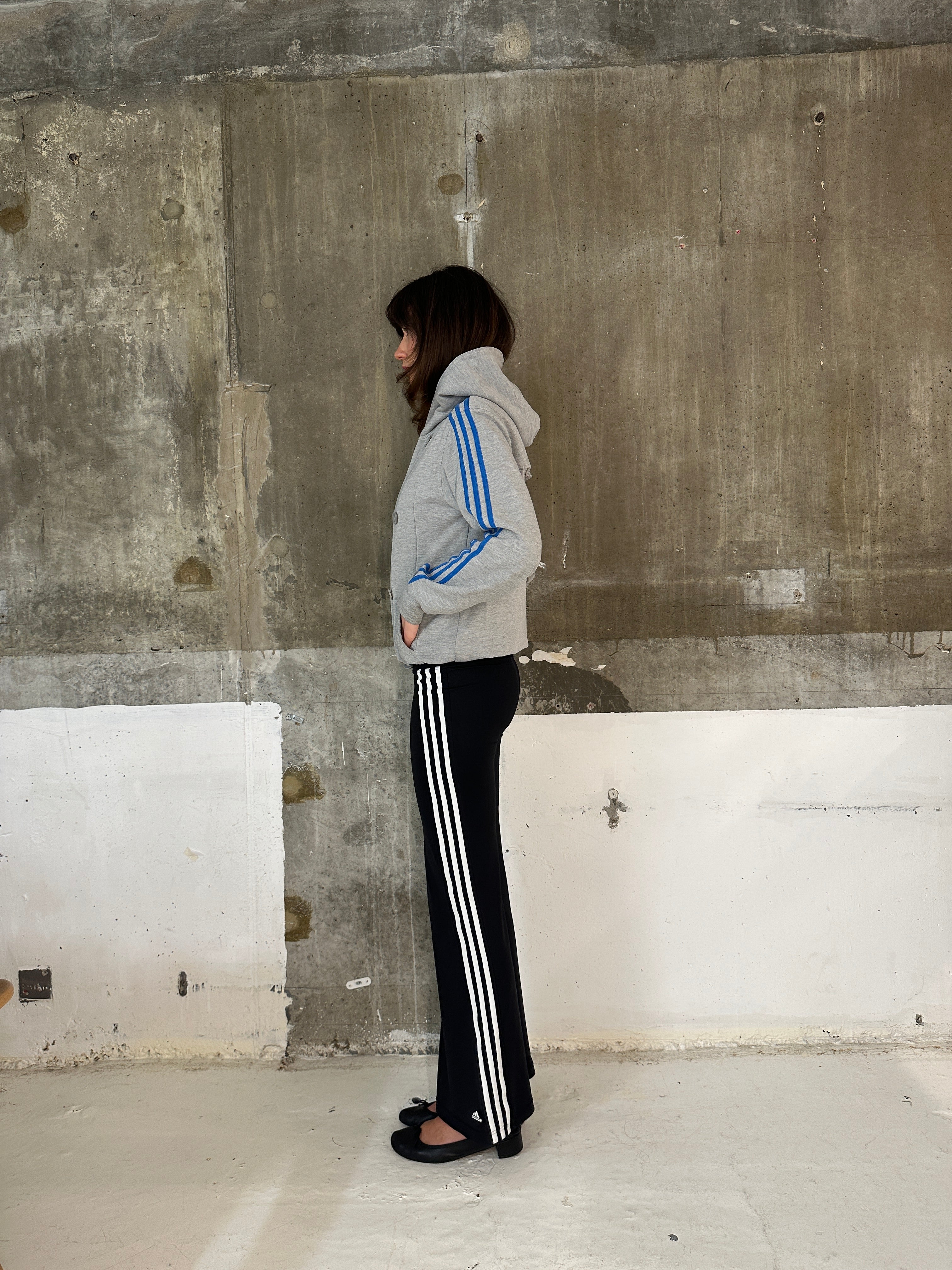Adidas Double Breasted Peacoat Hoodie