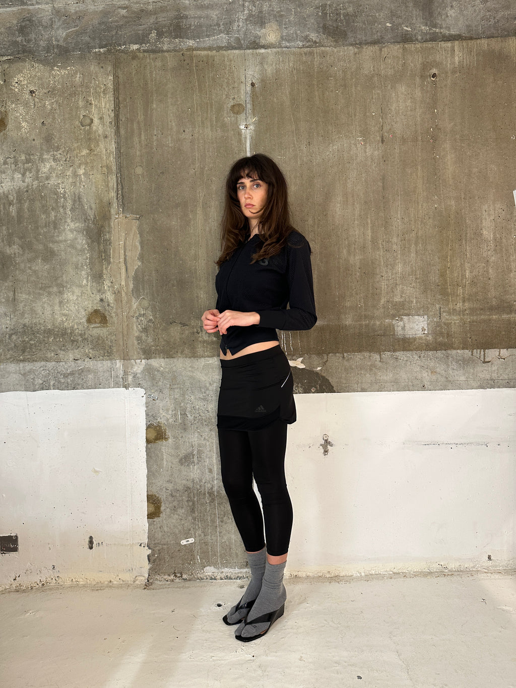 Adidas Black Skapri leggings, Made in Korea