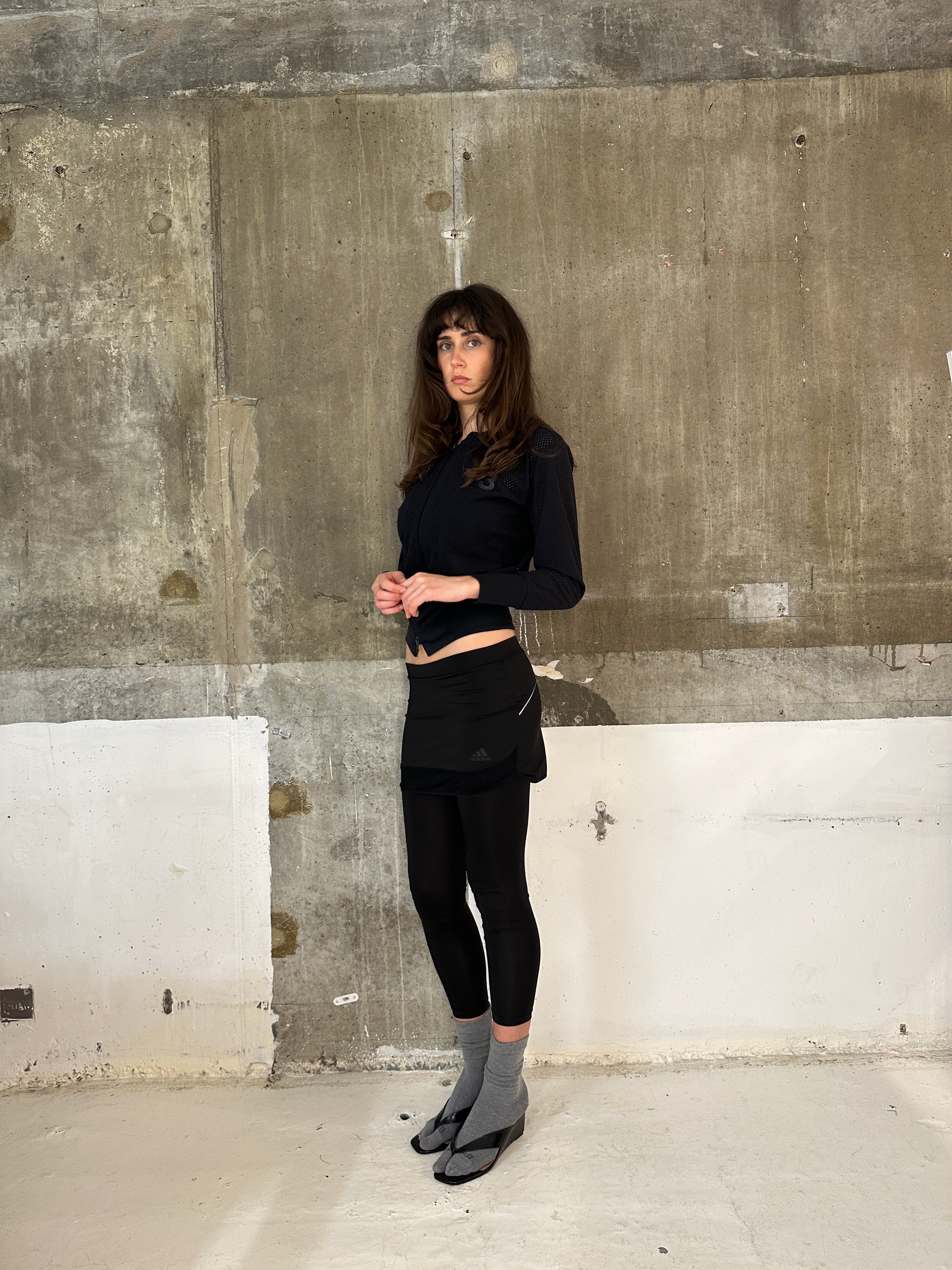 Adidas Black Skapri leggings, Made in Korea